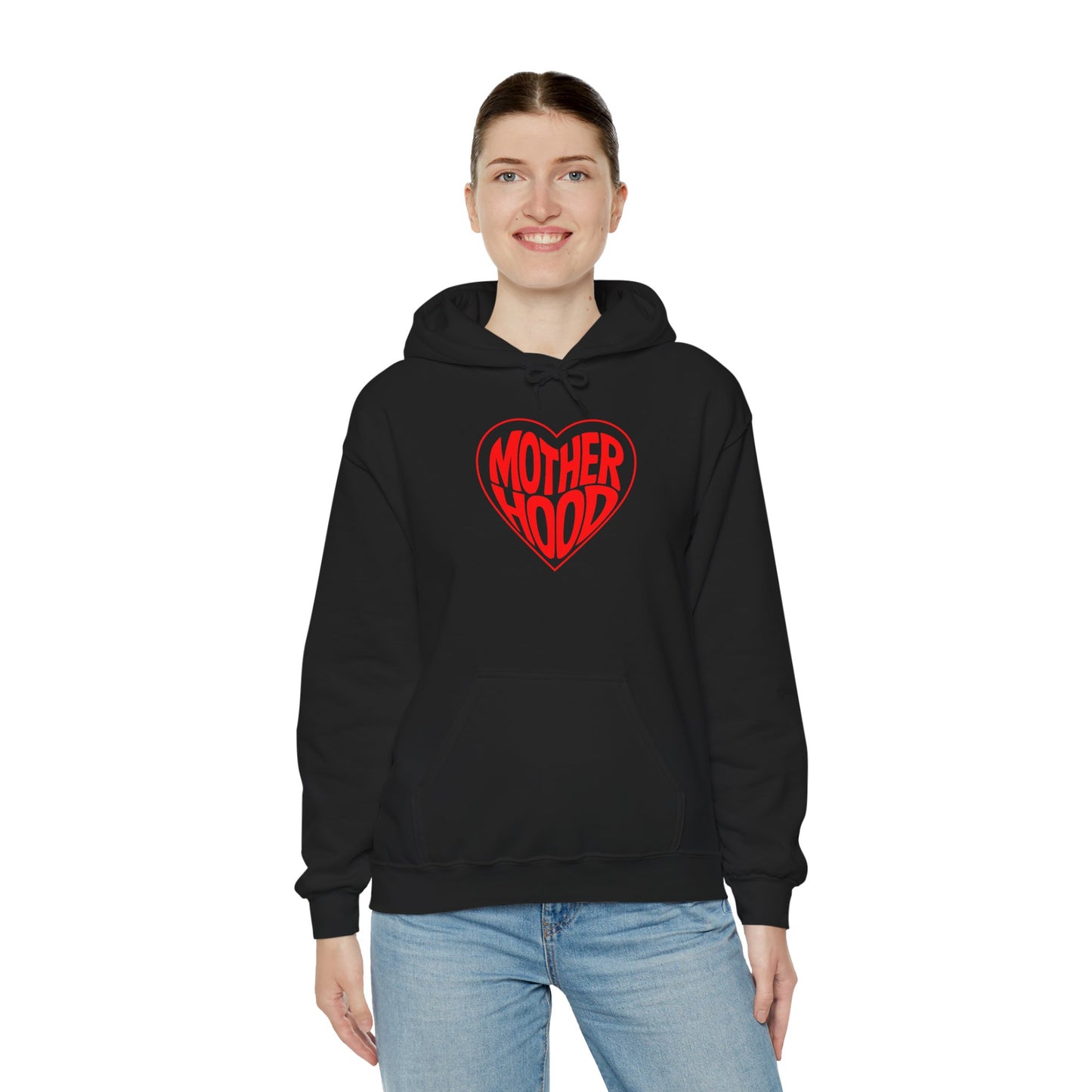 Motherhood Heart Hoodie – Cozy Love for Moms