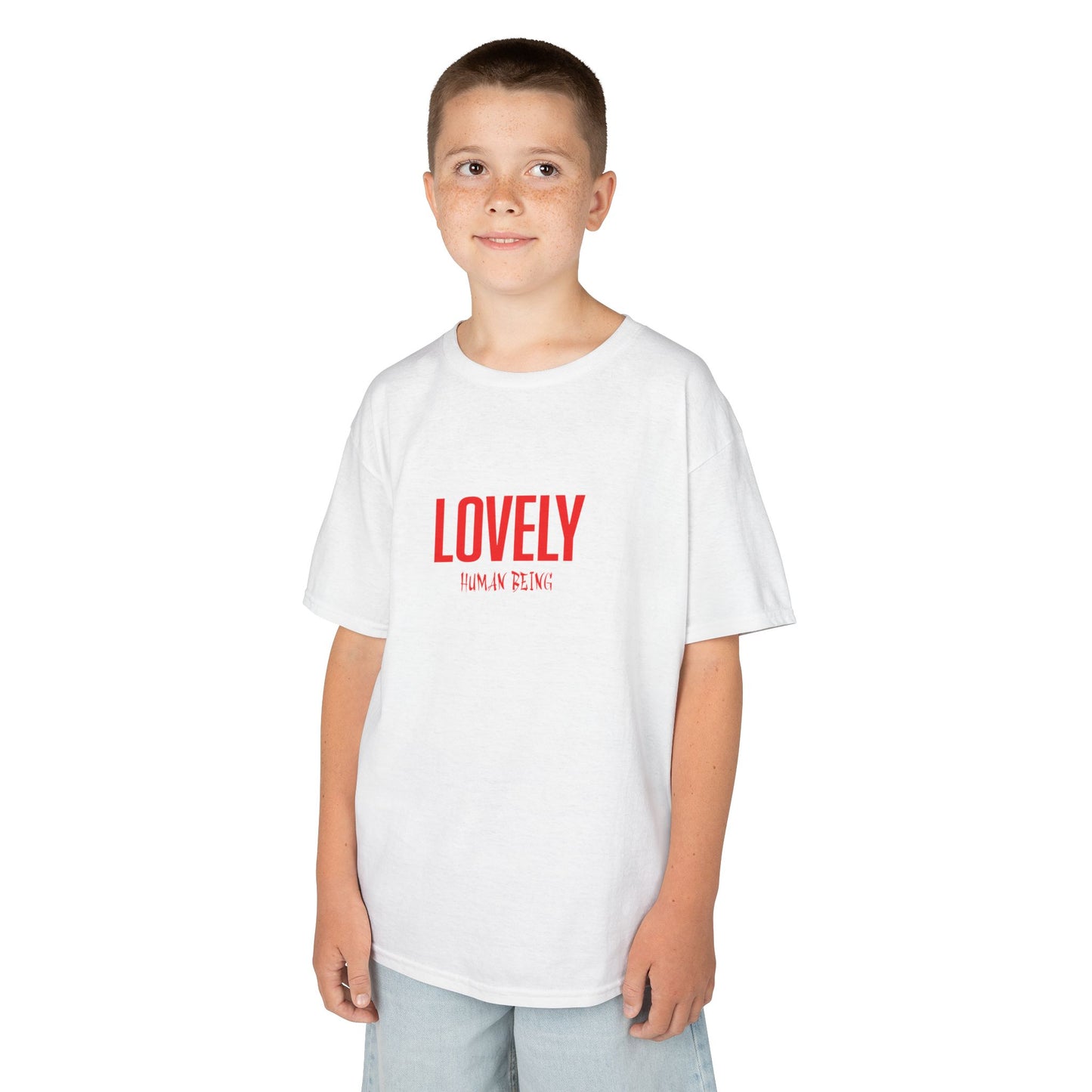 Lovely Human Being Kids Tee – Cute & Positive