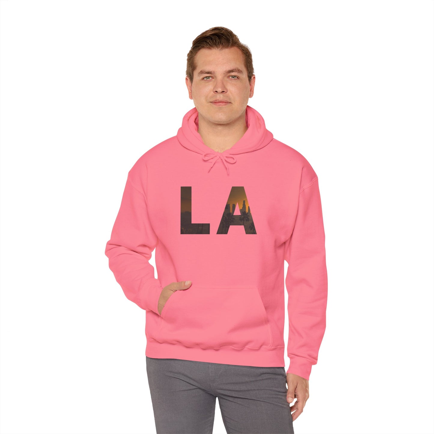 LA Graphic Hoodie – Unisex Streetwear Sweatshirt by Dripp’N Gear, Cozy Everyday Fashion Gift