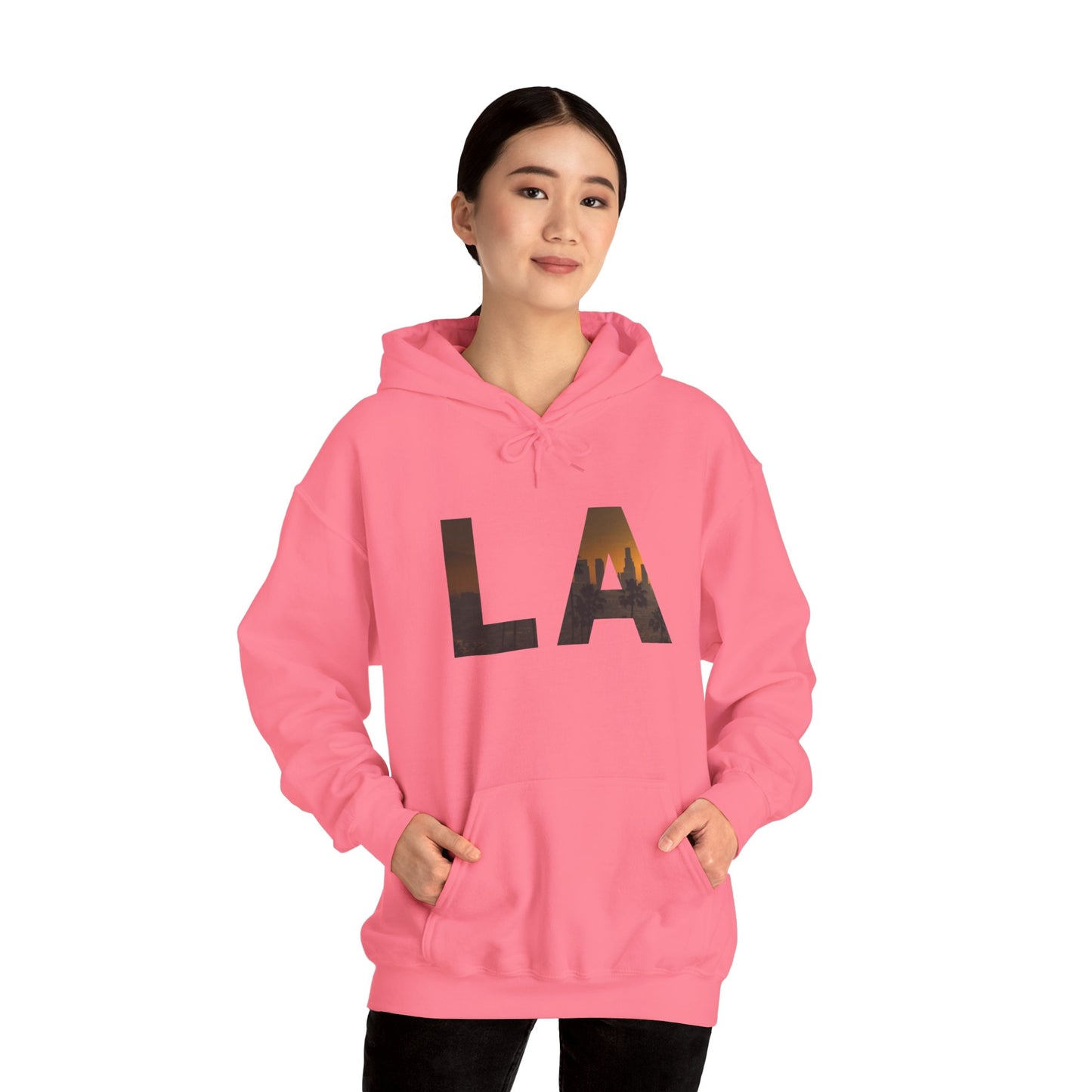LA Graphic Hoodie – Unisex Streetwear Sweatshirt by Dripp’N Gear, Cozy Everyday Fashion Gift