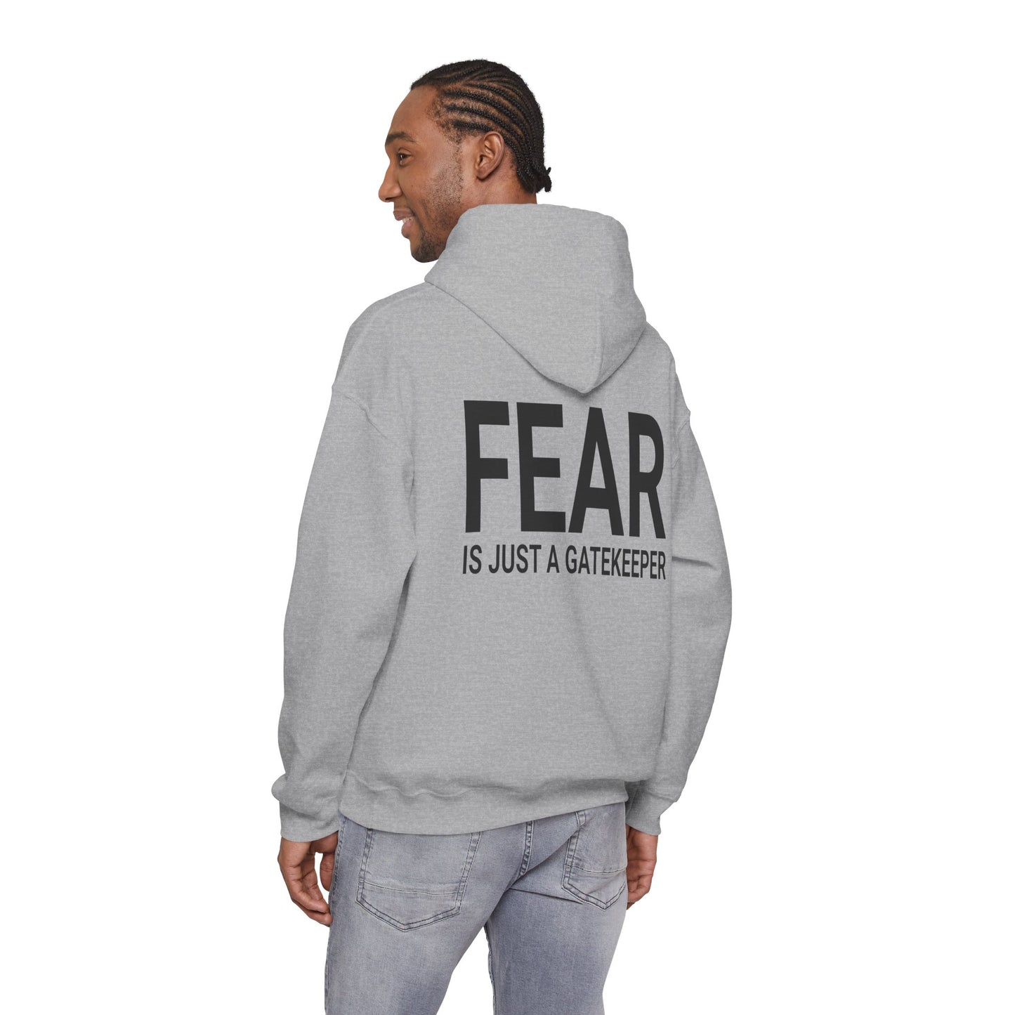 Fear Is Just a Gatekeeper Motivational Premium Hoodie