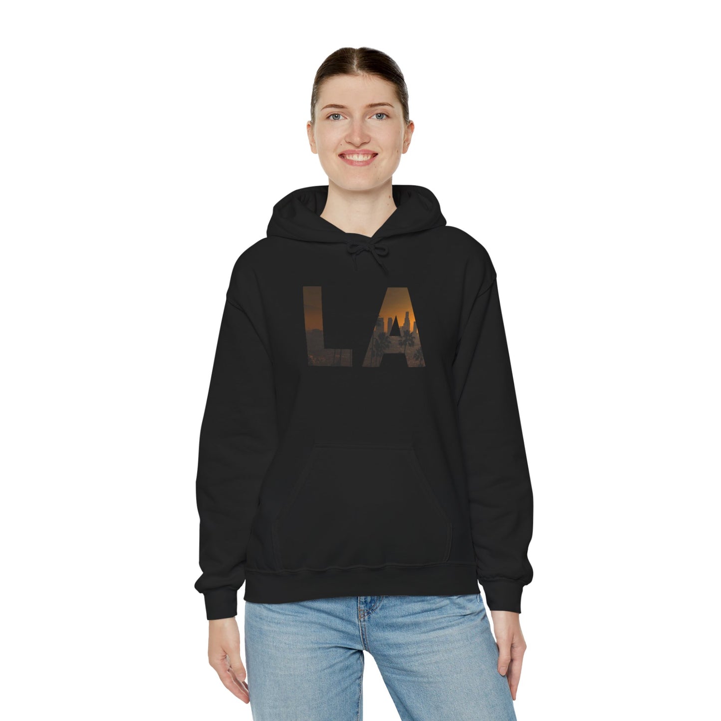 LA Graphic Hoodie – Unisex Streetwear Sweatshirt by Dripp’N Gear, Cozy Everyday Fashion Gift