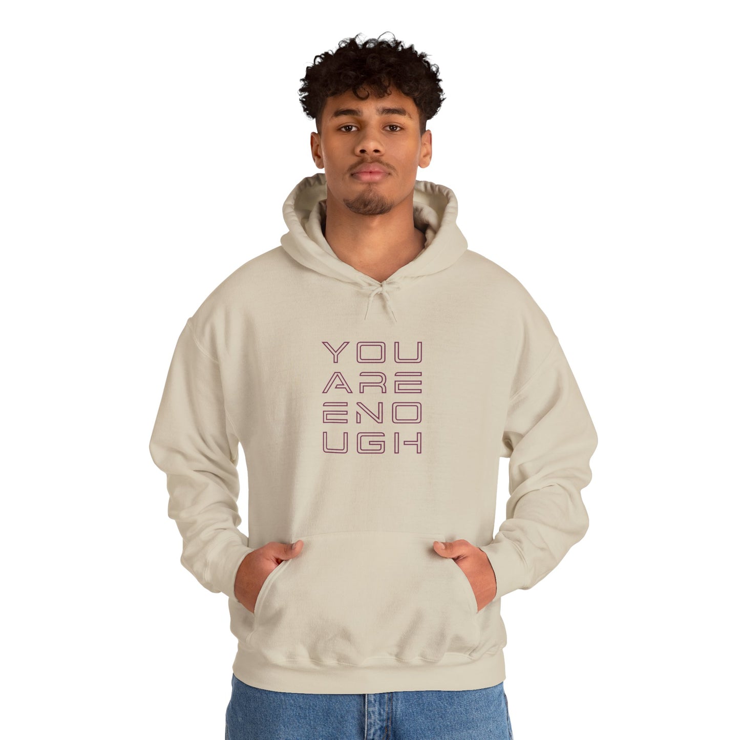 You Are Enough Hoodie – Floral Inspiration