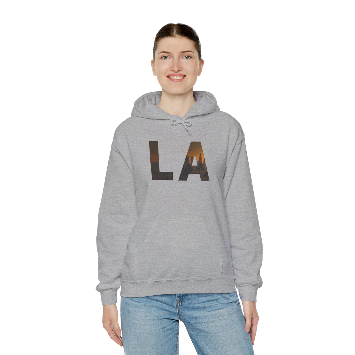 LA Graphic Hoodie – Unisex Streetwear Sweatshirt by Dripp’N Gear, Cozy Everyday Fashion Gift