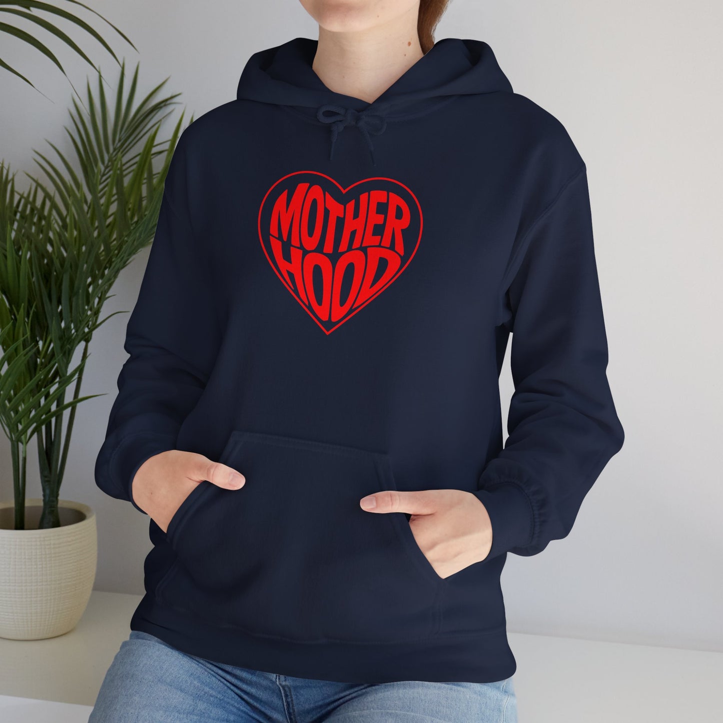 Motherhood Heart Hoodie – Cozy Love for Moms