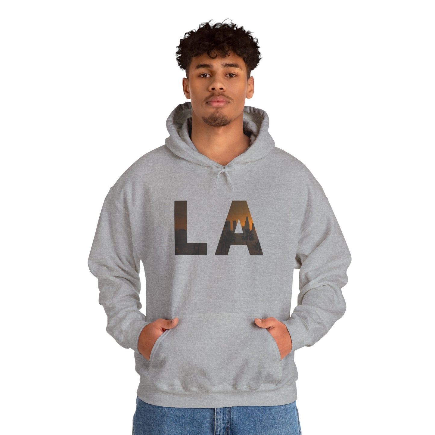 LA Graphic Hoodie – Unisex Streetwear Sweatshirt by Dripp’N Gear, Cozy Everyday Fashion Gift