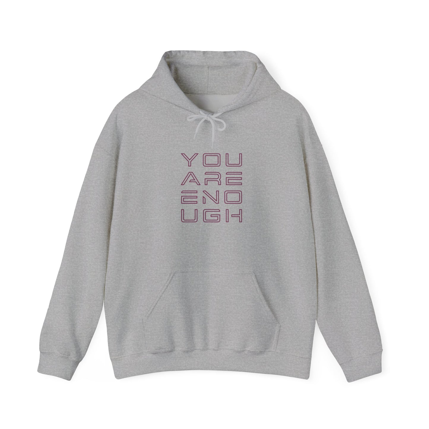 You Are Enough Hoodie – Floral Inspiration