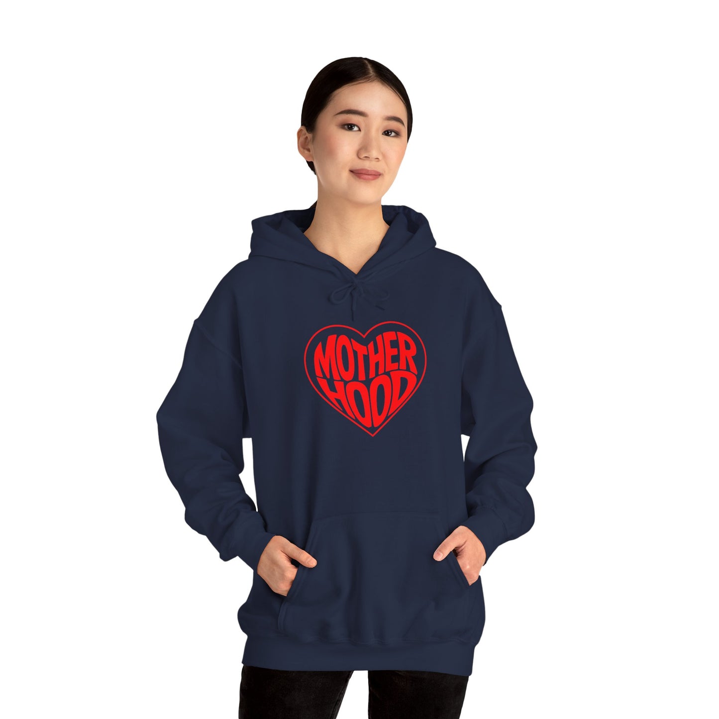 Motherhood Heart Hoodie – Cozy Love for Moms