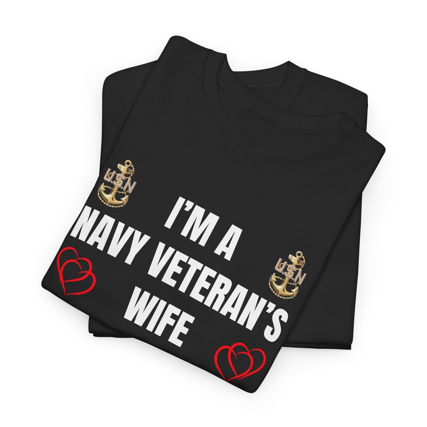 Proud Navy Wife Tee – Strength, Love & Service