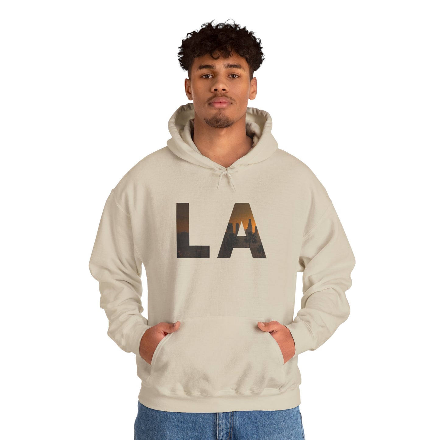 LA Graphic Hoodie – Unisex Streetwear Sweatshirt by Dripp’N Gear, Cozy Everyday Fashion Gift