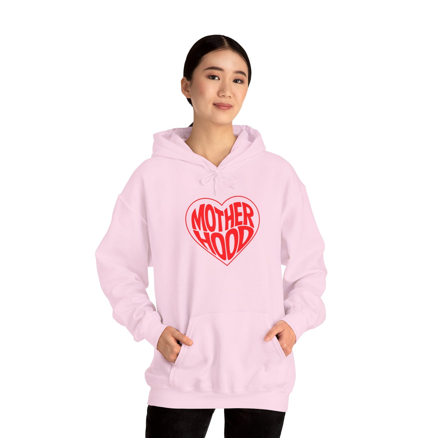 Motherhood Heart Hoodie – Cozy Love for Moms