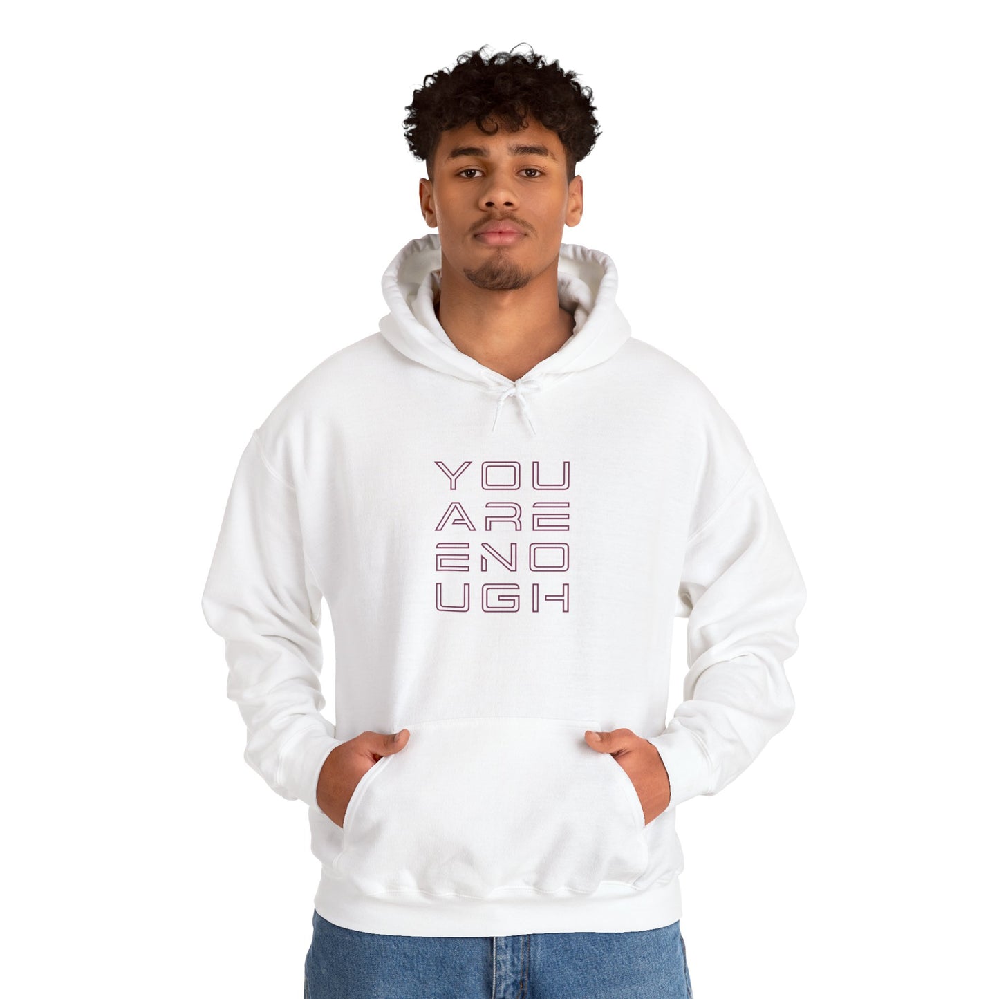 You Are Enough Hoodie – Floral Inspiration
