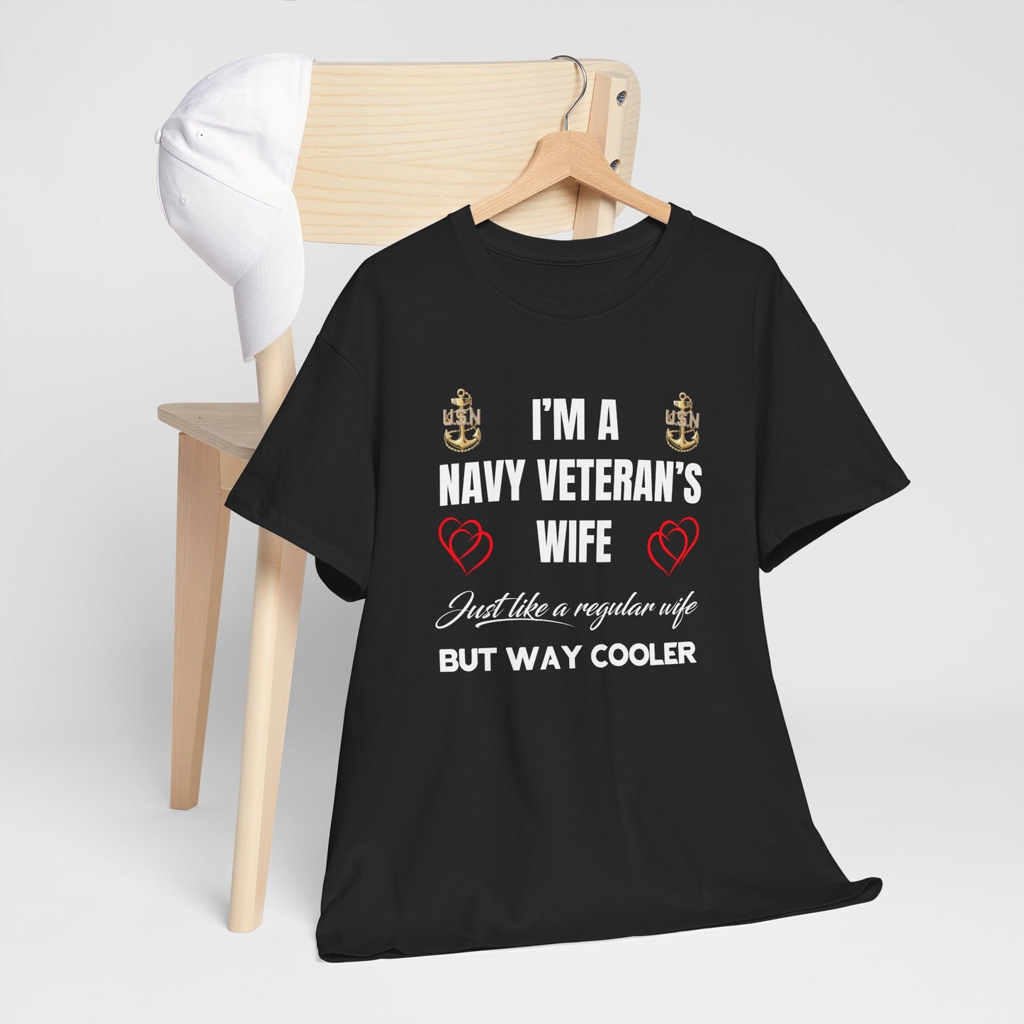 Proud Navy Wife Tee – Strength, Love & Service