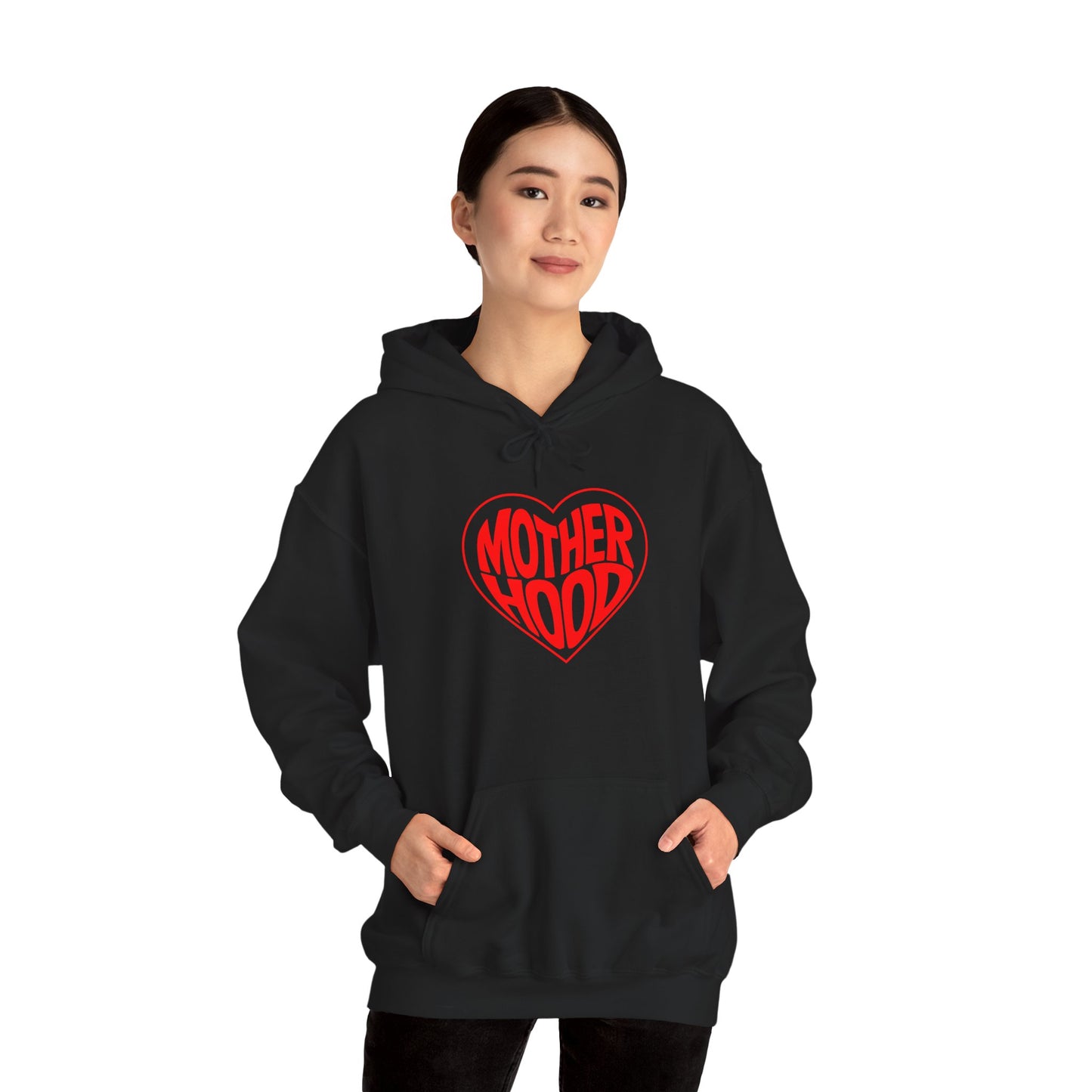 Motherhood Heart Hoodie – Cozy Love for Moms