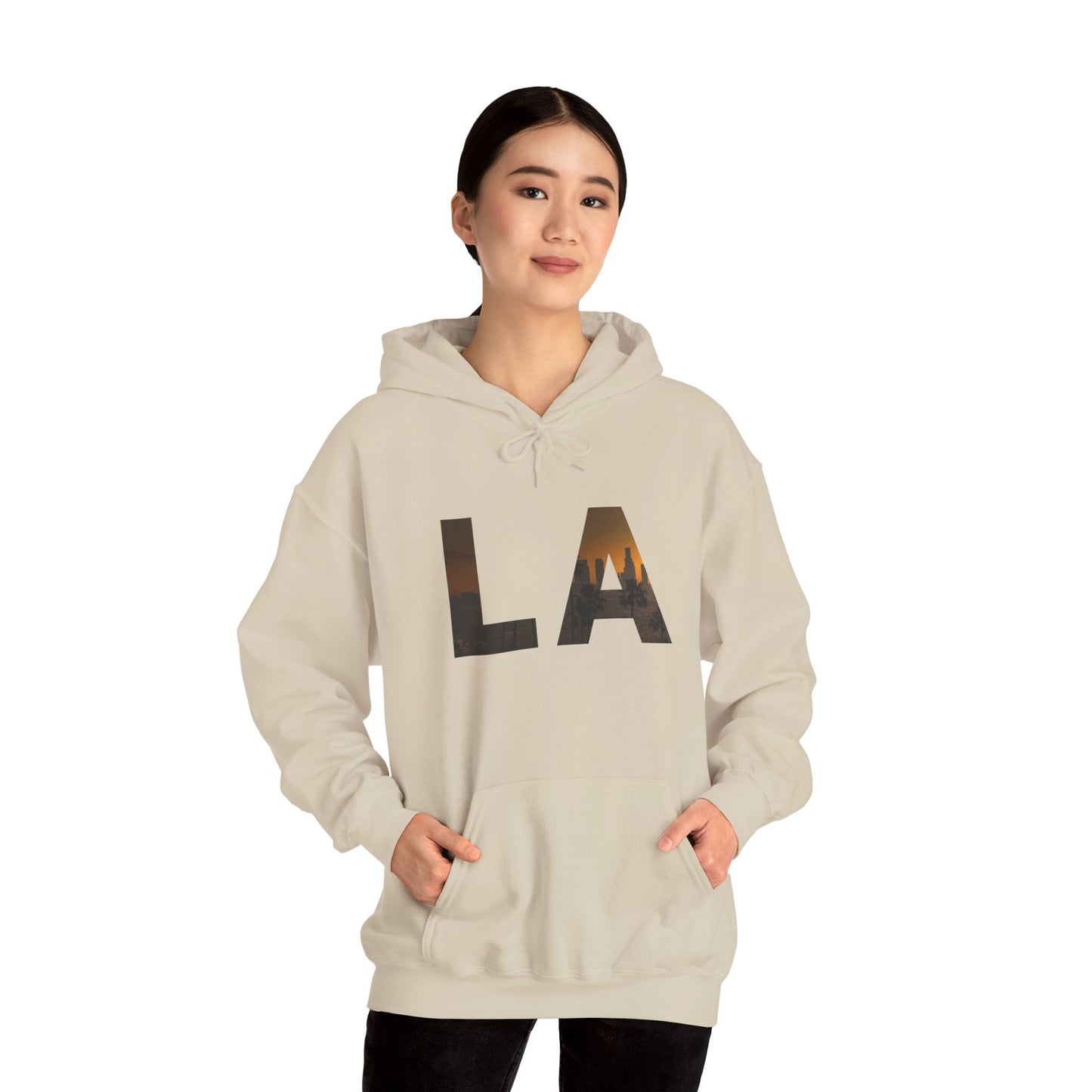 LA Graphic Hoodie – Unisex Streetwear Sweatshirt by Dripp’N Gear, Cozy Everyday Fashion Gift
