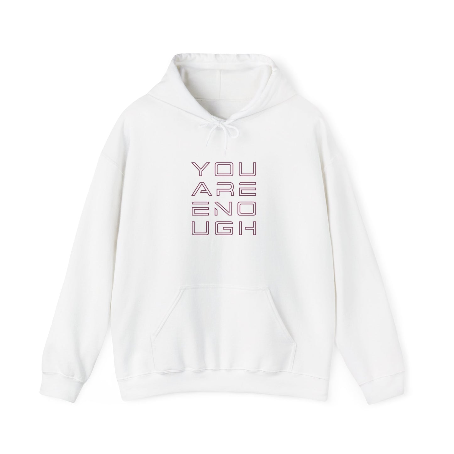 You Are Enough Hoodie – Floral Inspiration