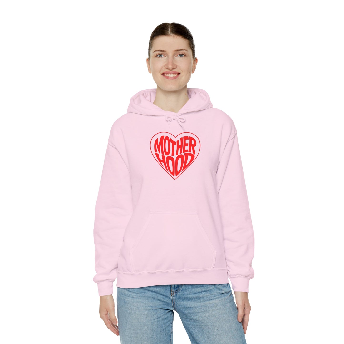 Motherhood Heart Hoodie – Cozy Love for Moms