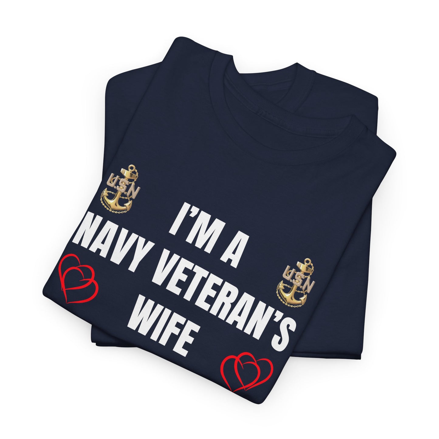 Proud Navy Wife Tee – Strength, Love & Service