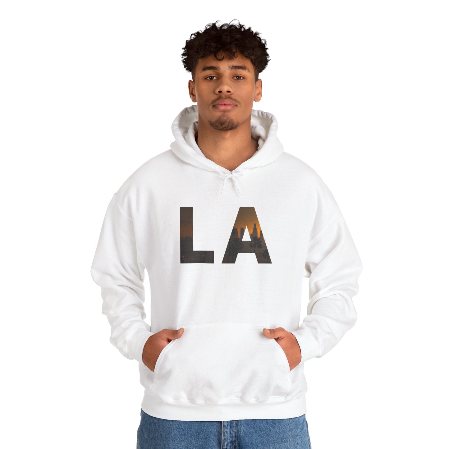 LA Graphic Hoodie – Unisex Streetwear Sweatshirt by Dripp’N Gear, Cozy Everyday Fashion Gift