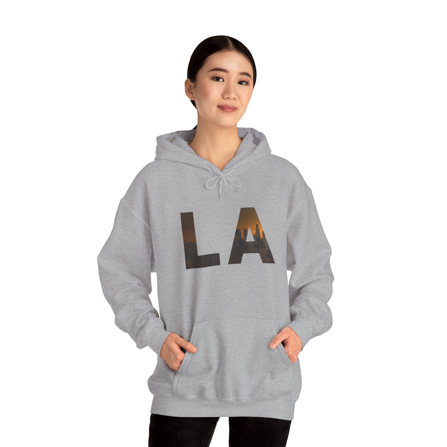 LA Graphic Hoodie – Unisex Streetwear Sweatshirt by Dripp’N Gear, Cozy Everyday Fashion Gift