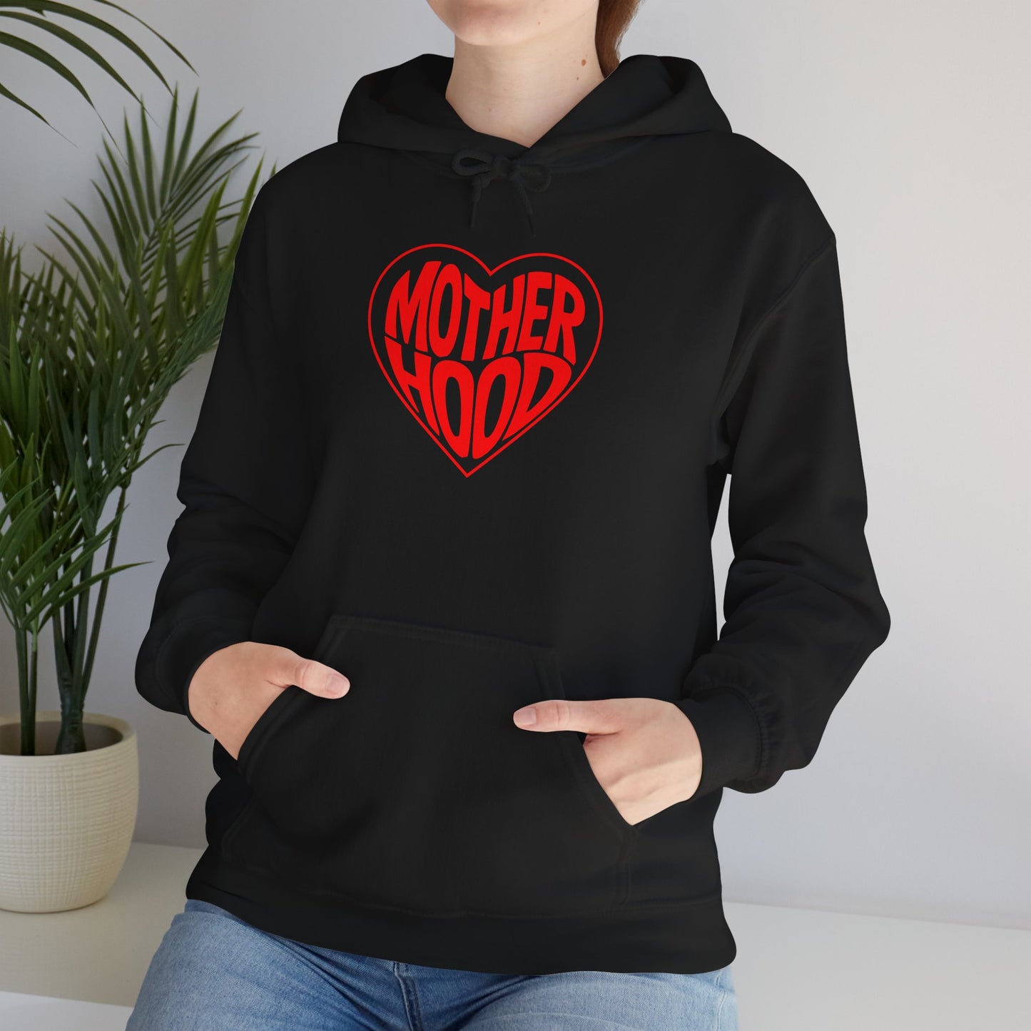 Motherhood Heart Hoodie – Cozy Love for Moms