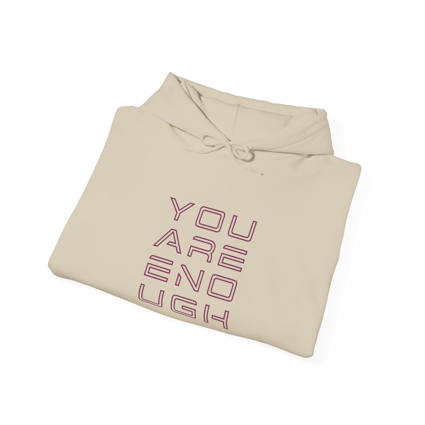 You Are Enough Hoodie – Floral Inspiration