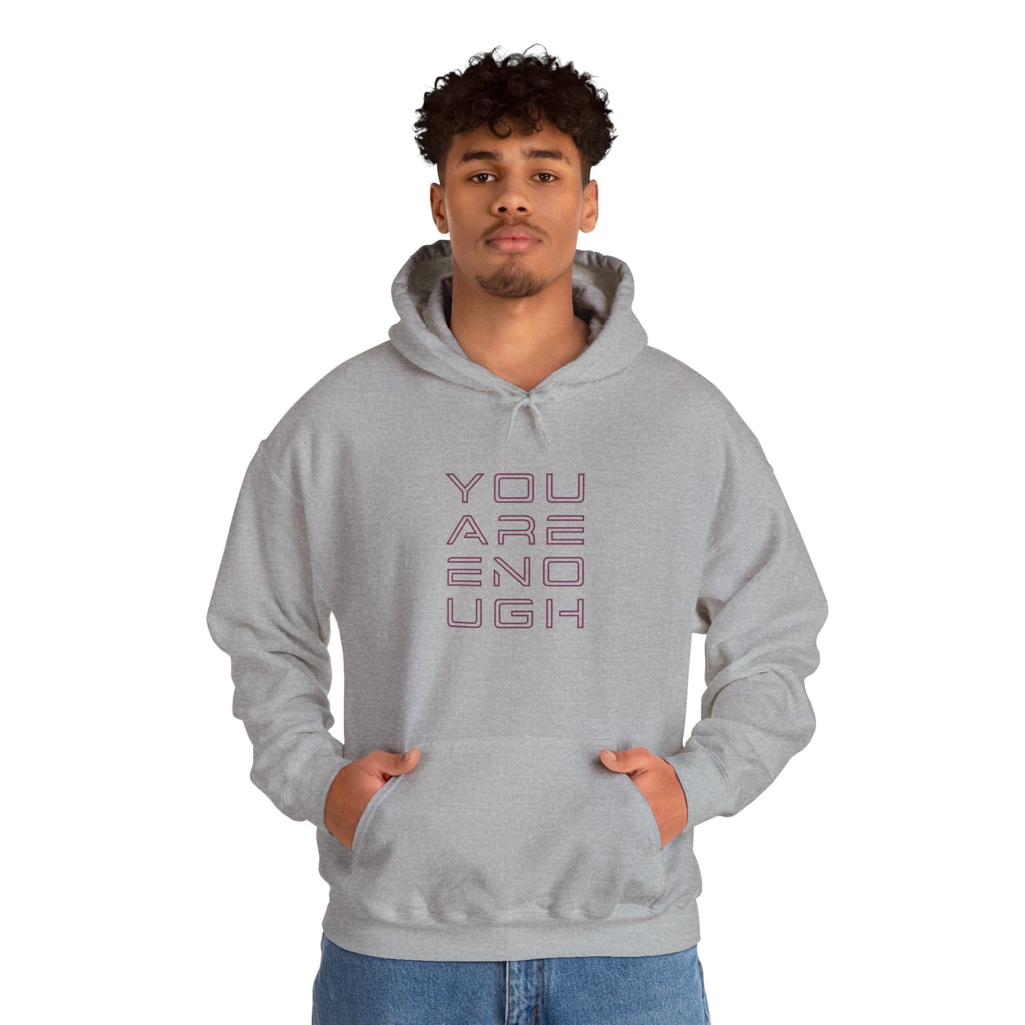 You Are Enough Hoodie – Floral Inspiration