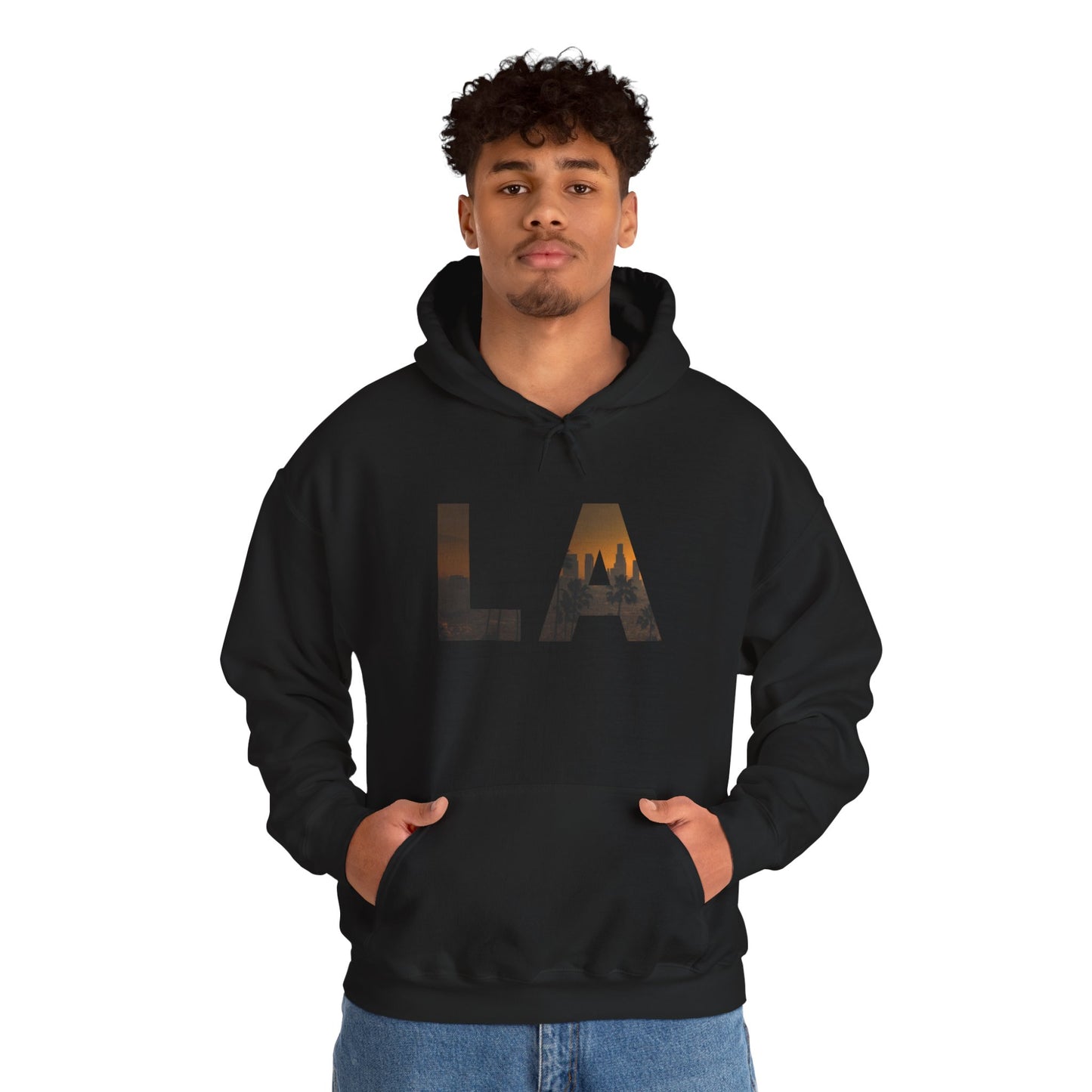 LA Graphic Hoodie – Unisex Streetwear Sweatshirt by Dripp’N Gear, Cozy Everyday Fashion Gift