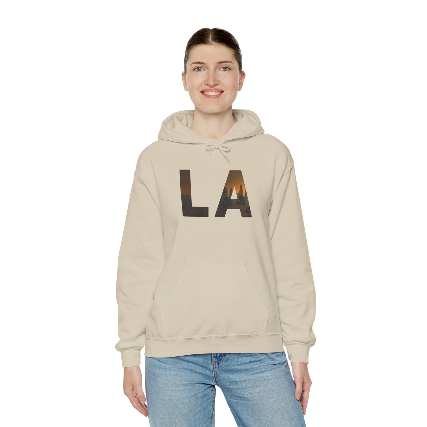 LA Graphic Hoodie – Unisex Streetwear Sweatshirt by Dripp’N Gear, Cozy Everyday Fashion Gift