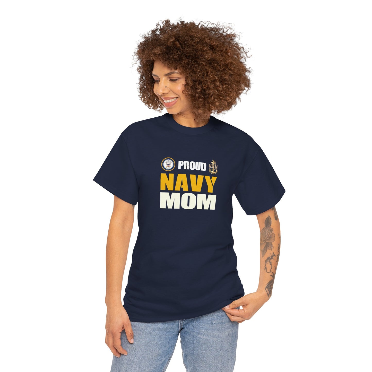 Proud Navy Mom Tee – Dripp’N Gear
