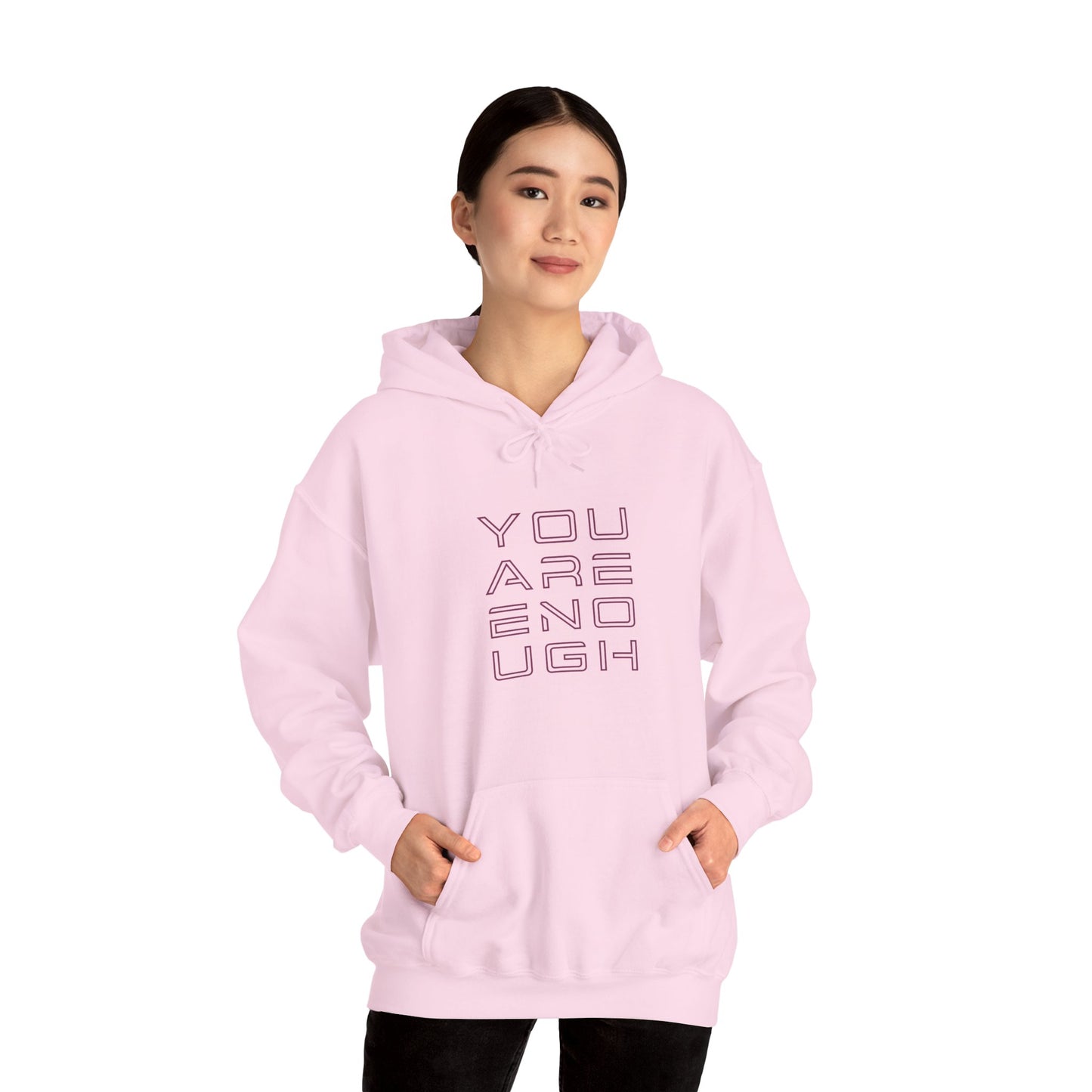 You Are Enough Hoodie – Floral Inspiration