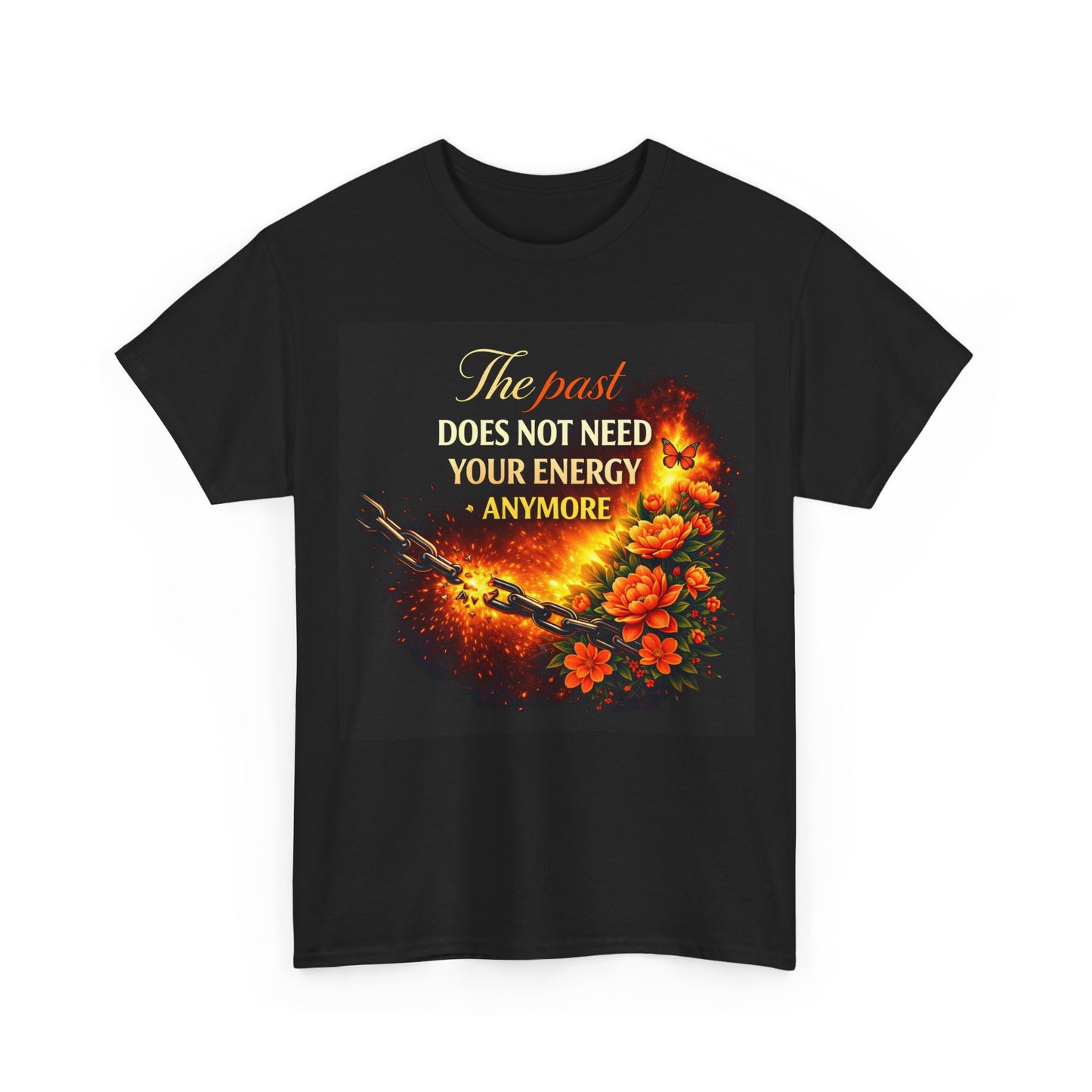 Burn Bright: Floral Fire Premium Motivational Tee