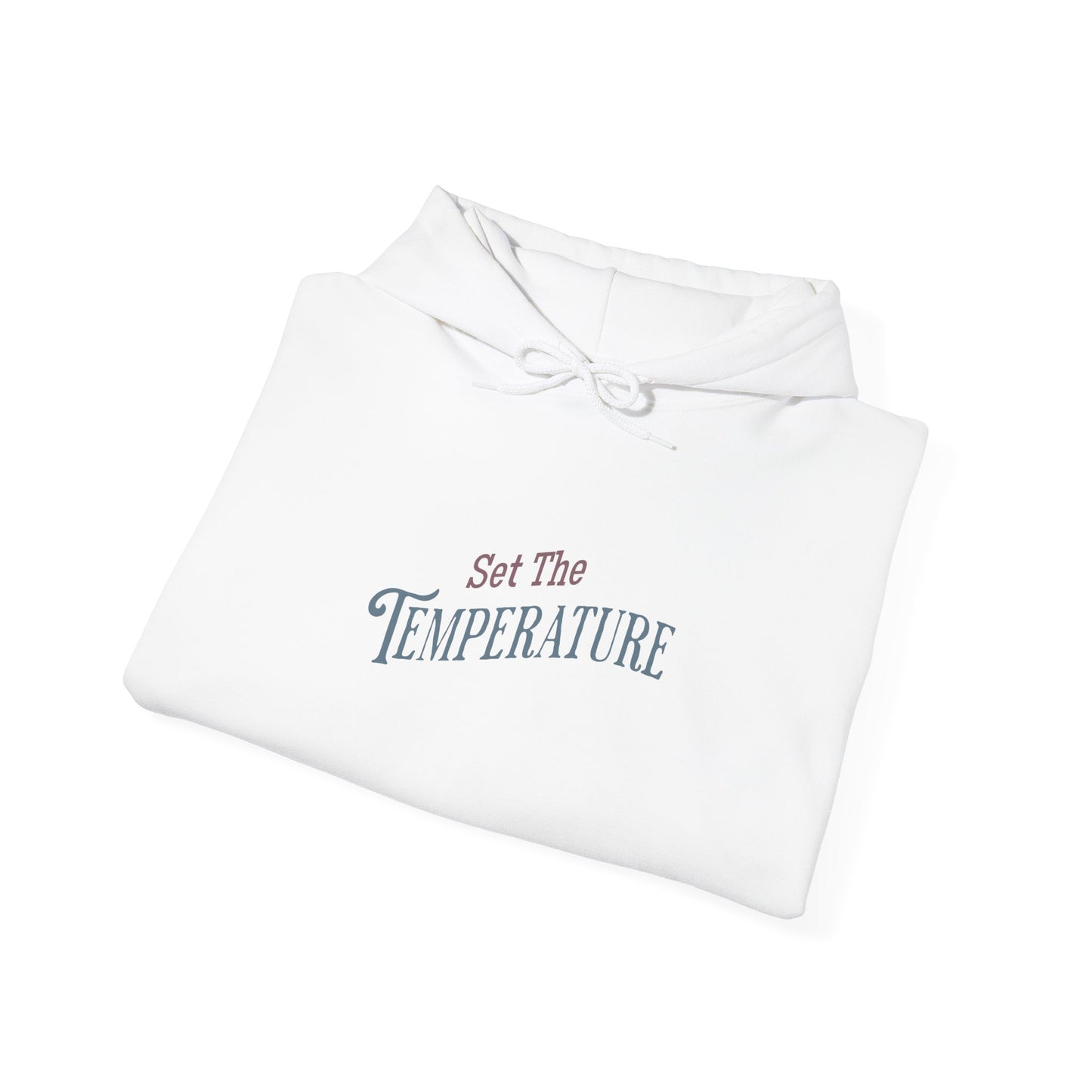 Cozy Set The Temperature Hoodie – Unisex Warm Sweatshirt, Winter Fashion Gift, Casual Everyday Wear