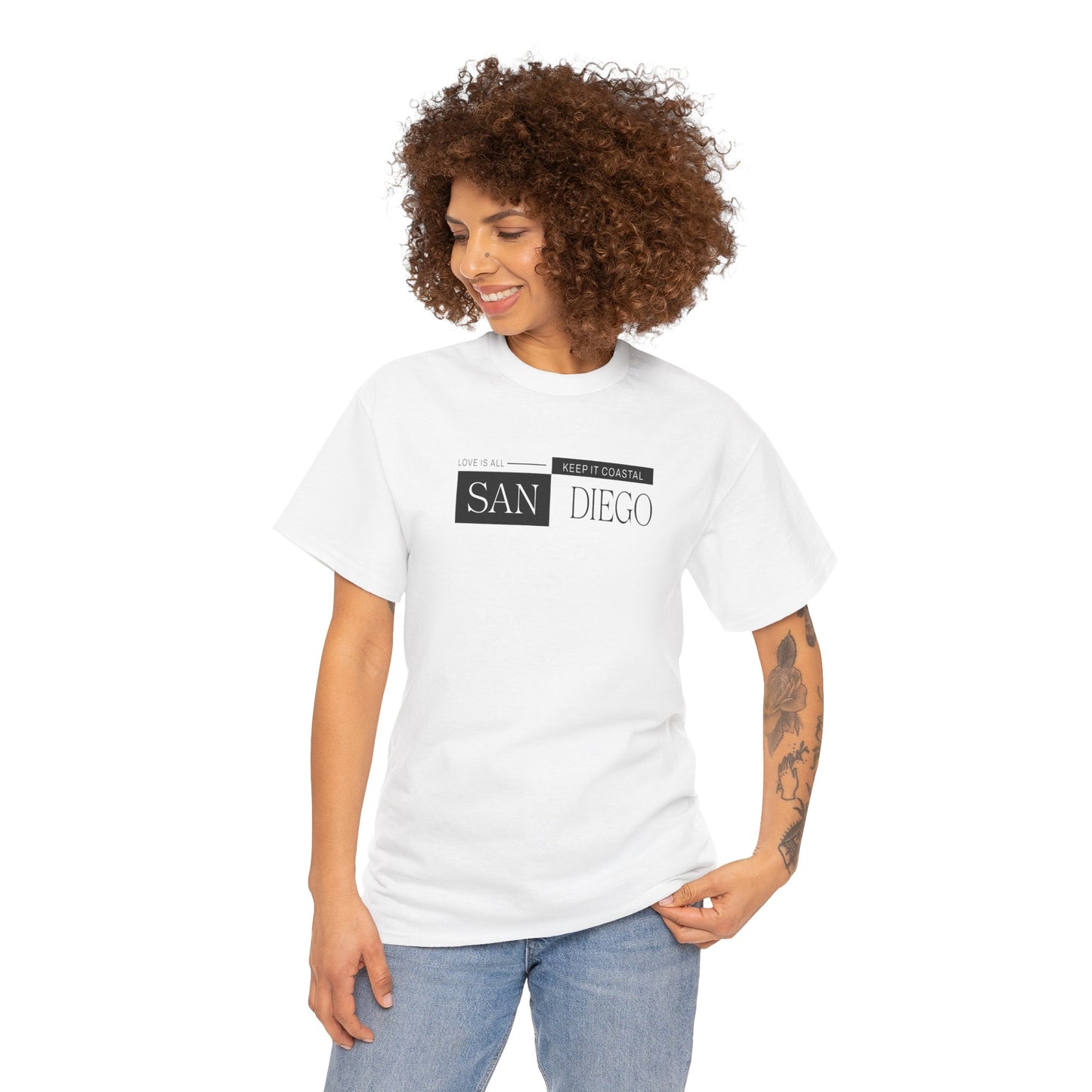 Stylish San Diego Vibes Graphic Tee
