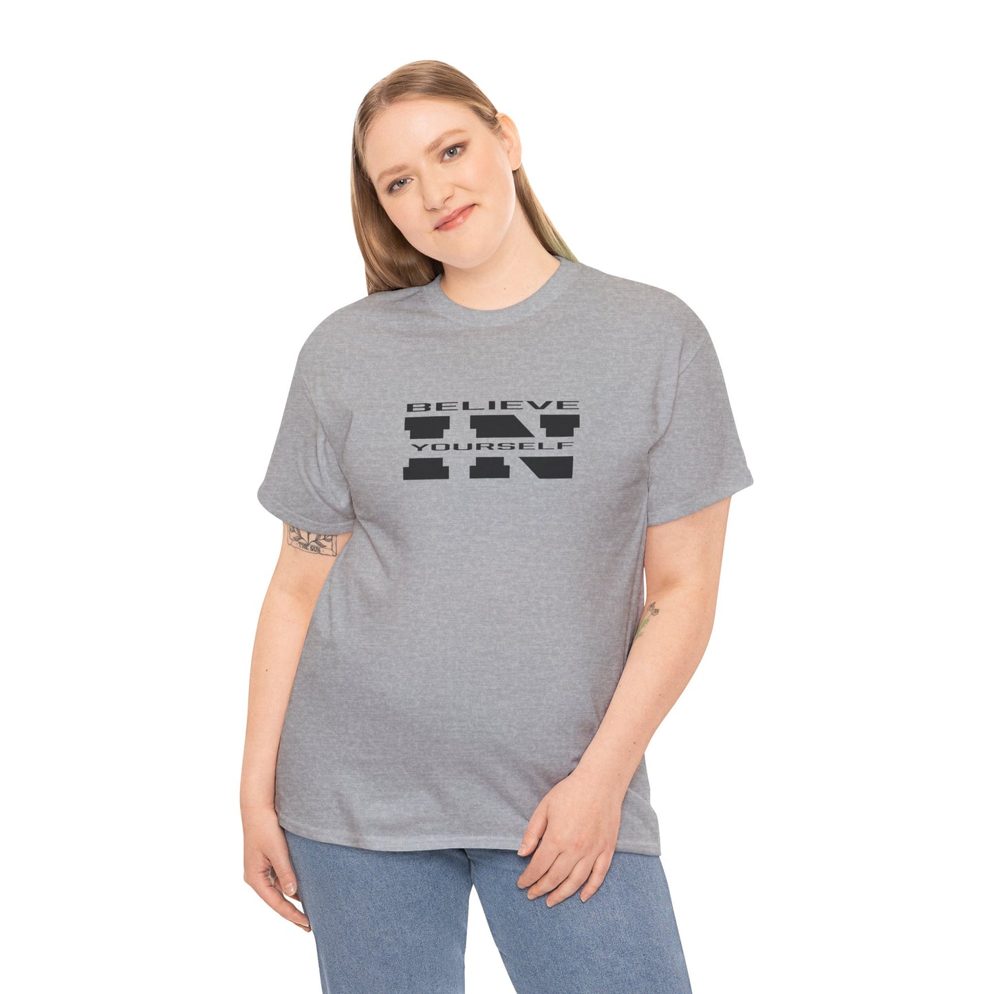 Believe In Yourself Unisex Heavy Cotton Motivational Tee
