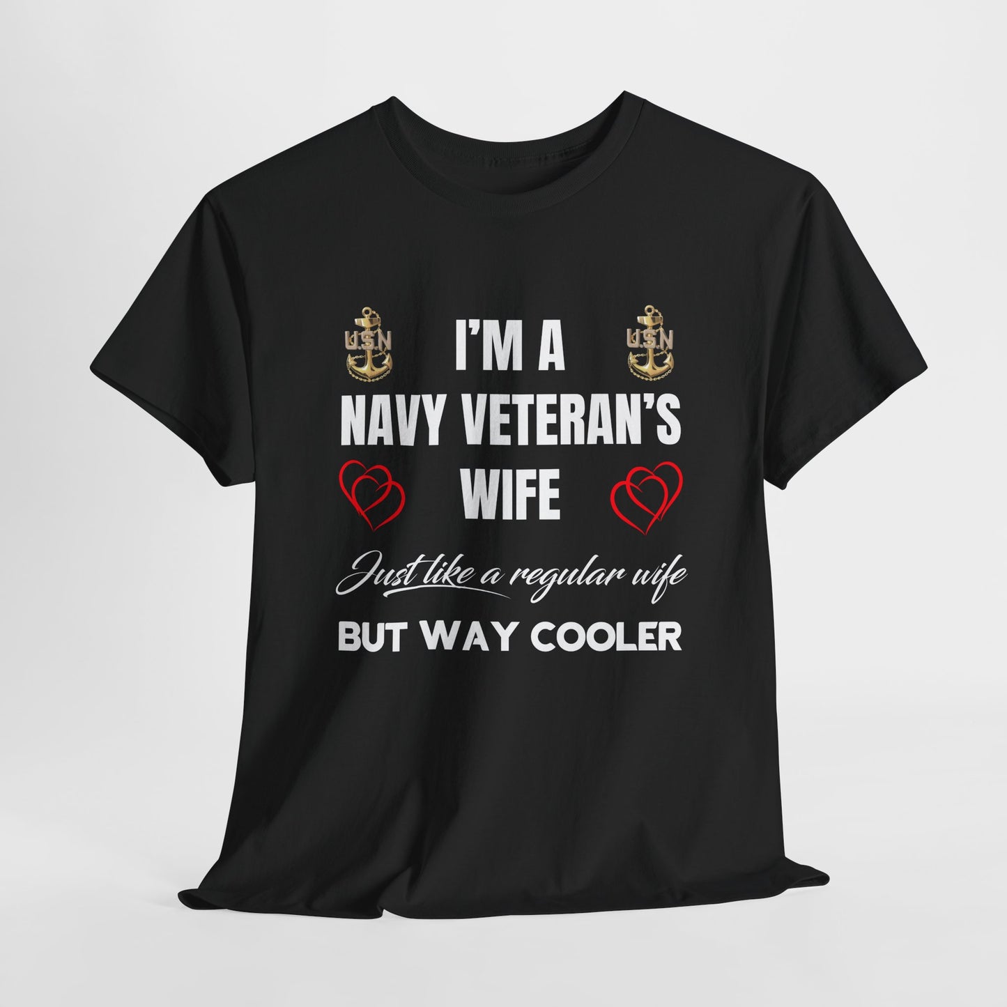Proud Navy Wife Tee – Strength, Love & Service