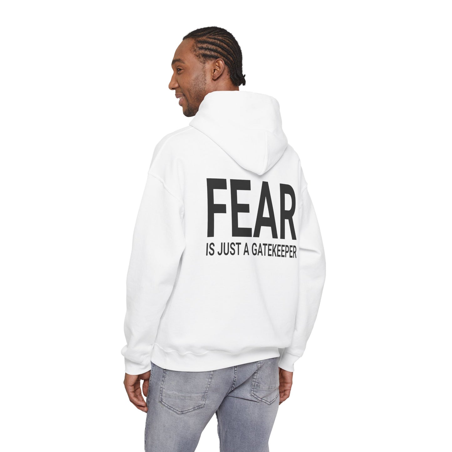 Fear Is Just a Gatekeeper Motivational Premium Hoodie