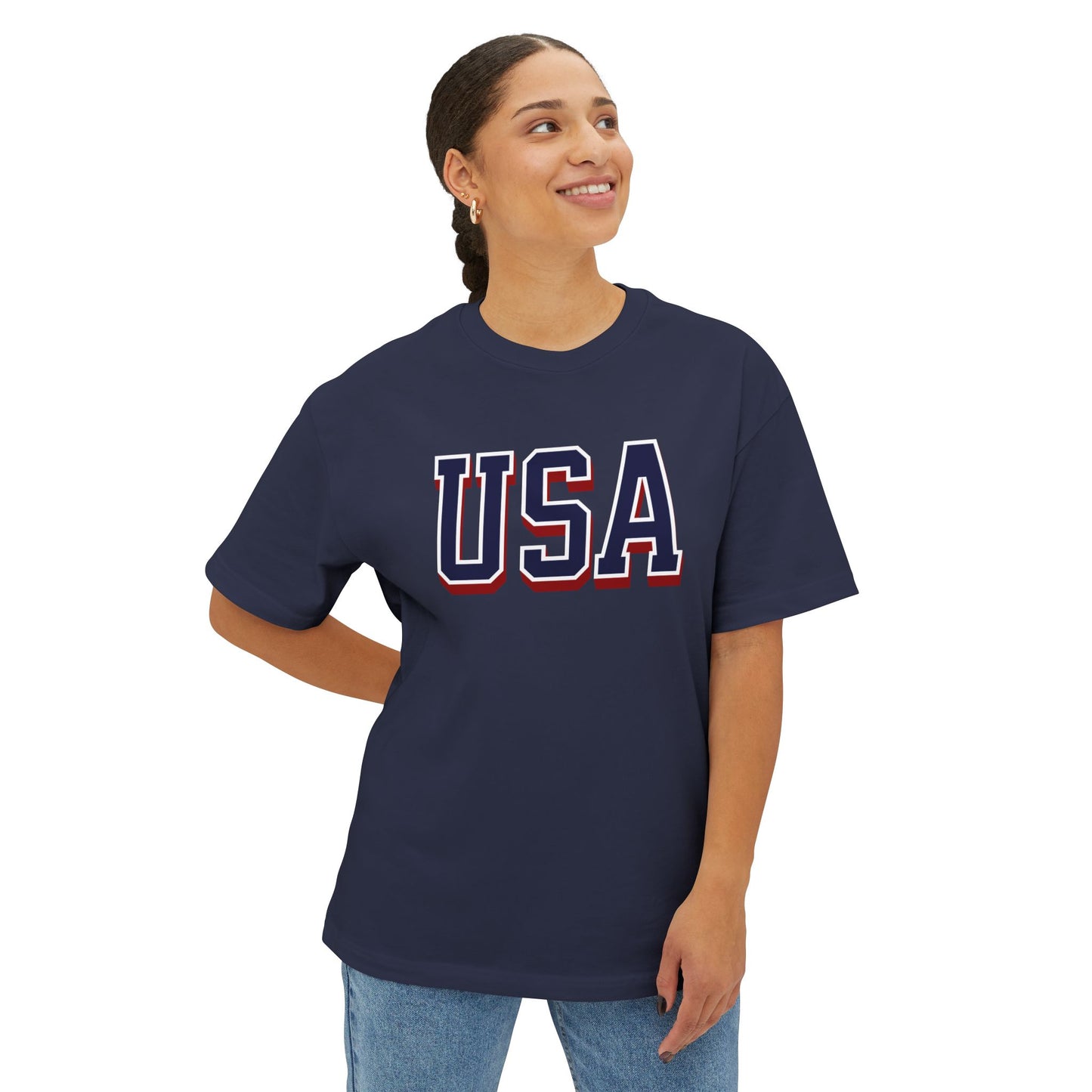 USA Vintage Varsity Premium Graphic Tee