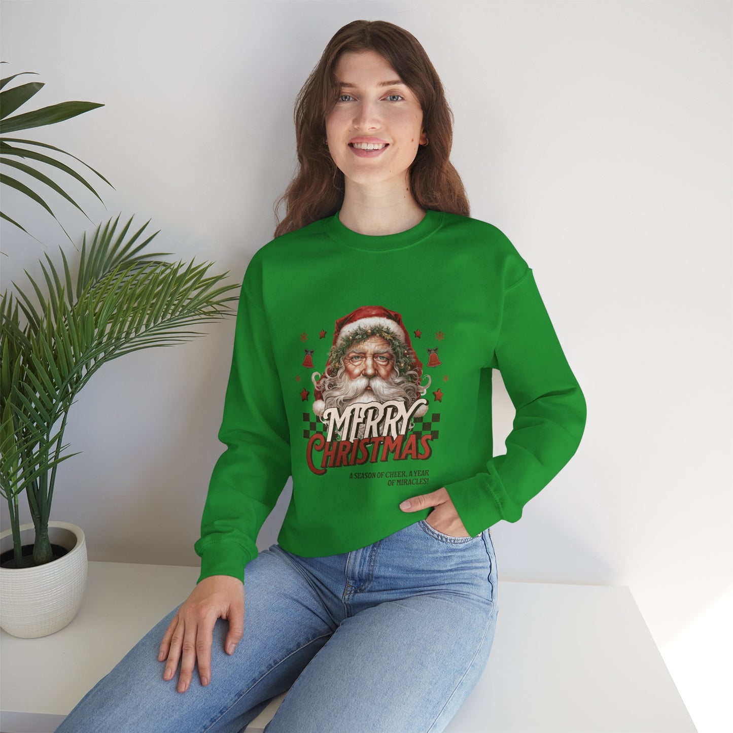 Merry Christmas: Cozy Unisex Crewneck Sweatshirt