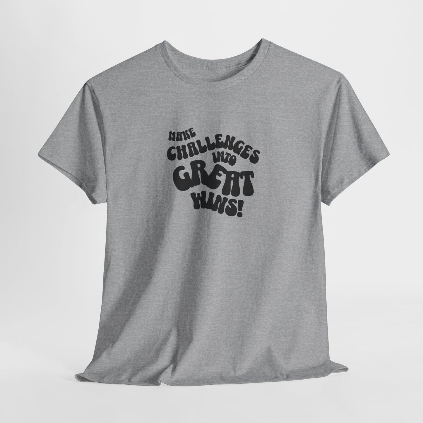 Challenge Accepted: Motivational Unisex Cotton Tee