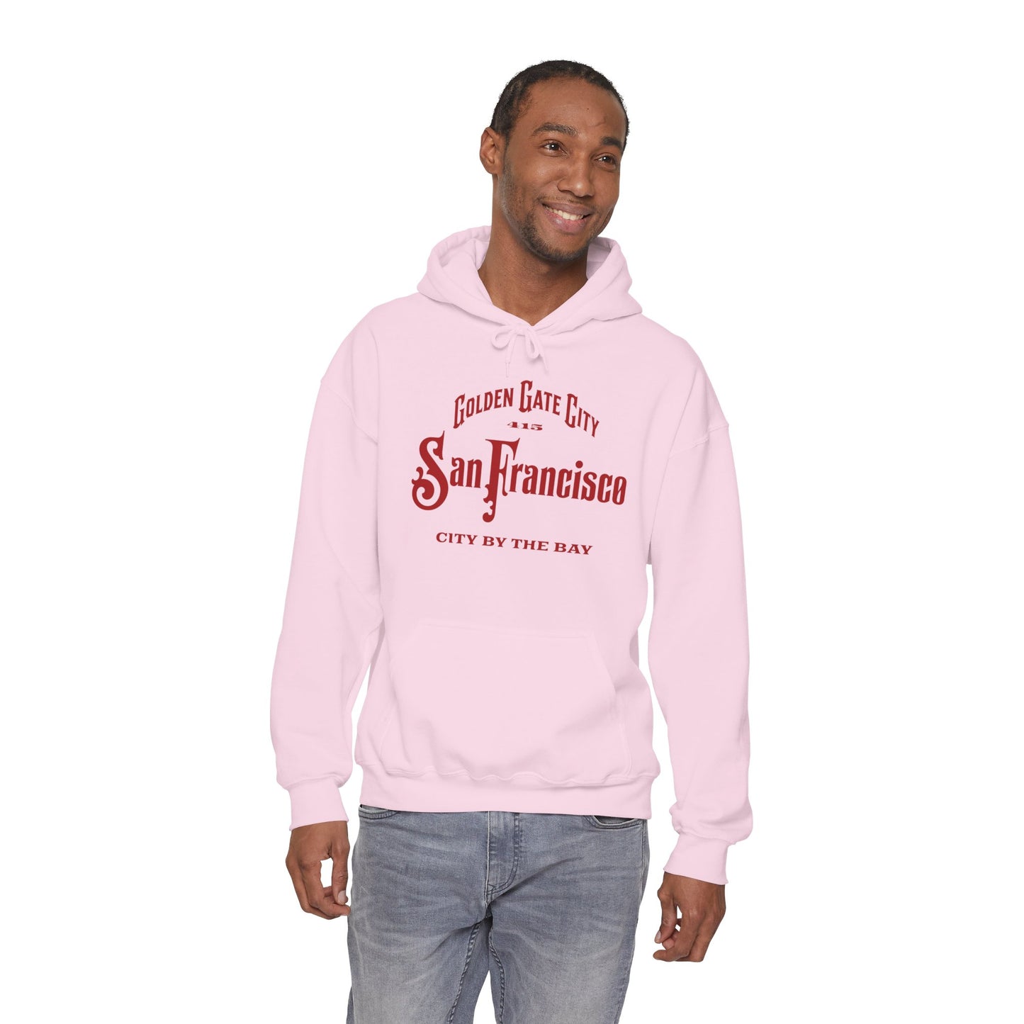 San Francisco City by the Bay Vintage Script Hoodie