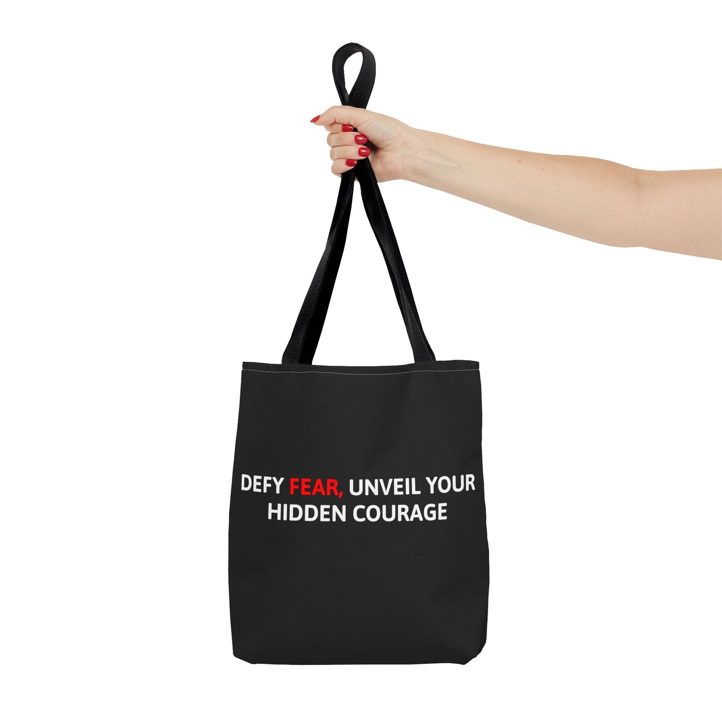 Courage Tote Bag - Defy Fear, Unveil your hidden courage