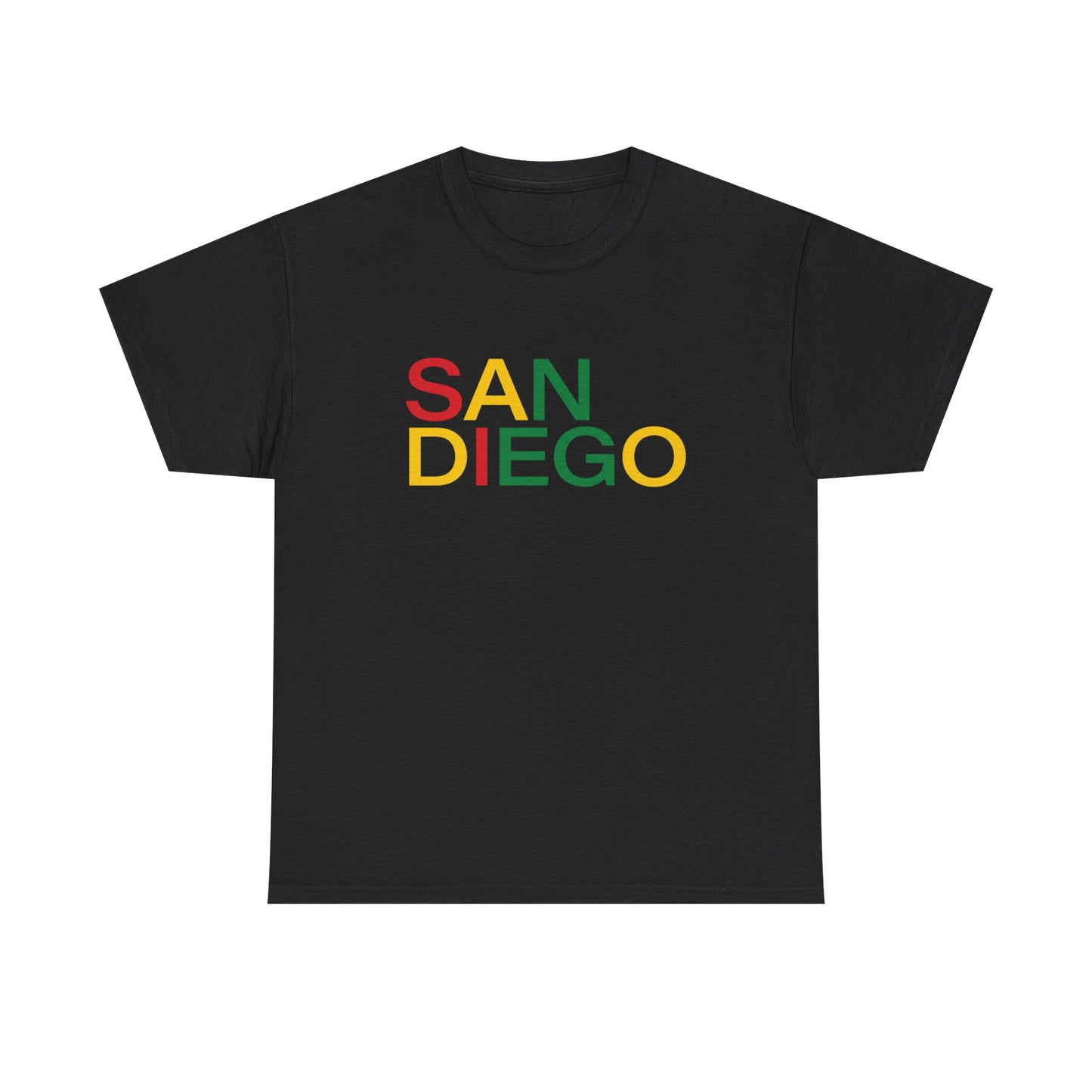Coastal Soul: San Diego Rasta Colors Retro City Tee