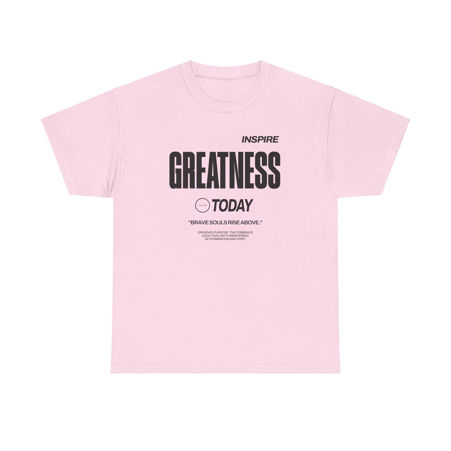 Inspire Greatness lighter color shirts Unisex Heavy Cotton Tee