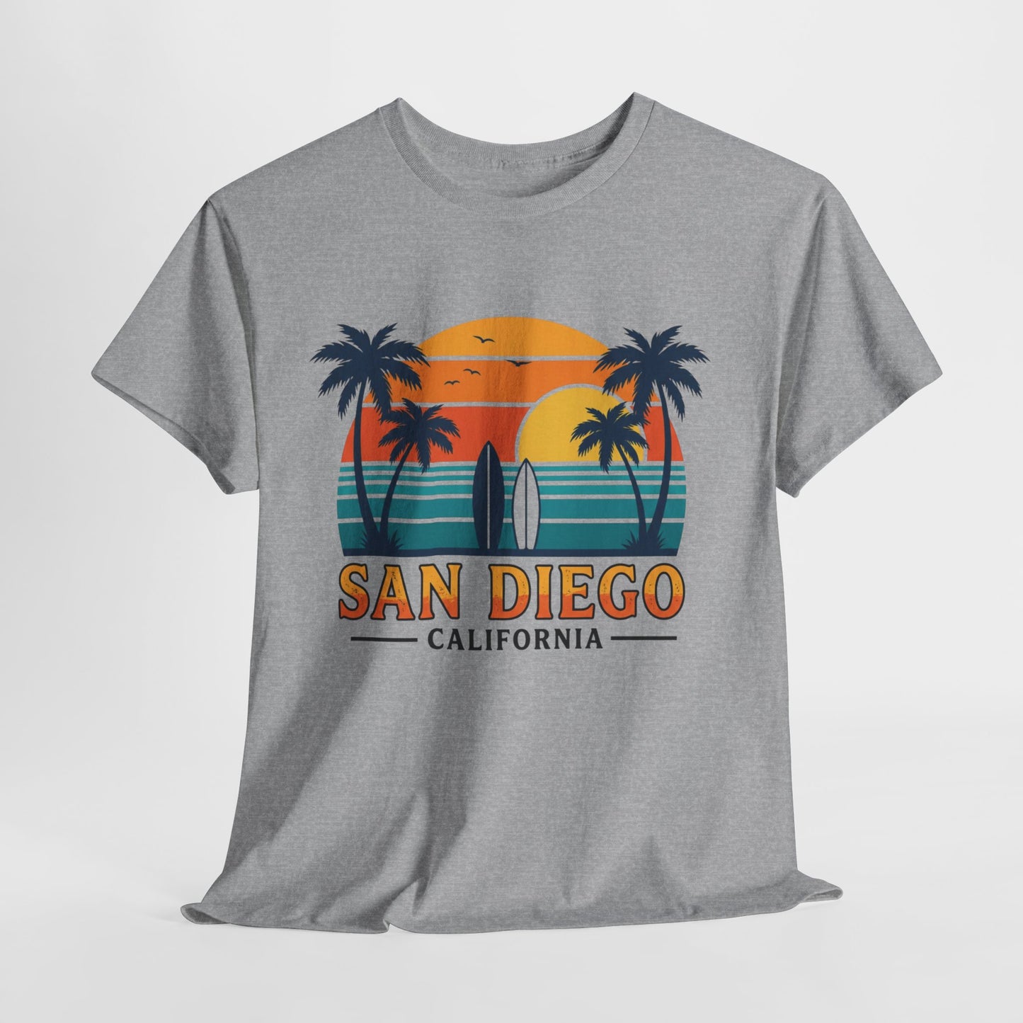 Coastal Classic: San Diego Sunset Surf Premium Graphic Tee
