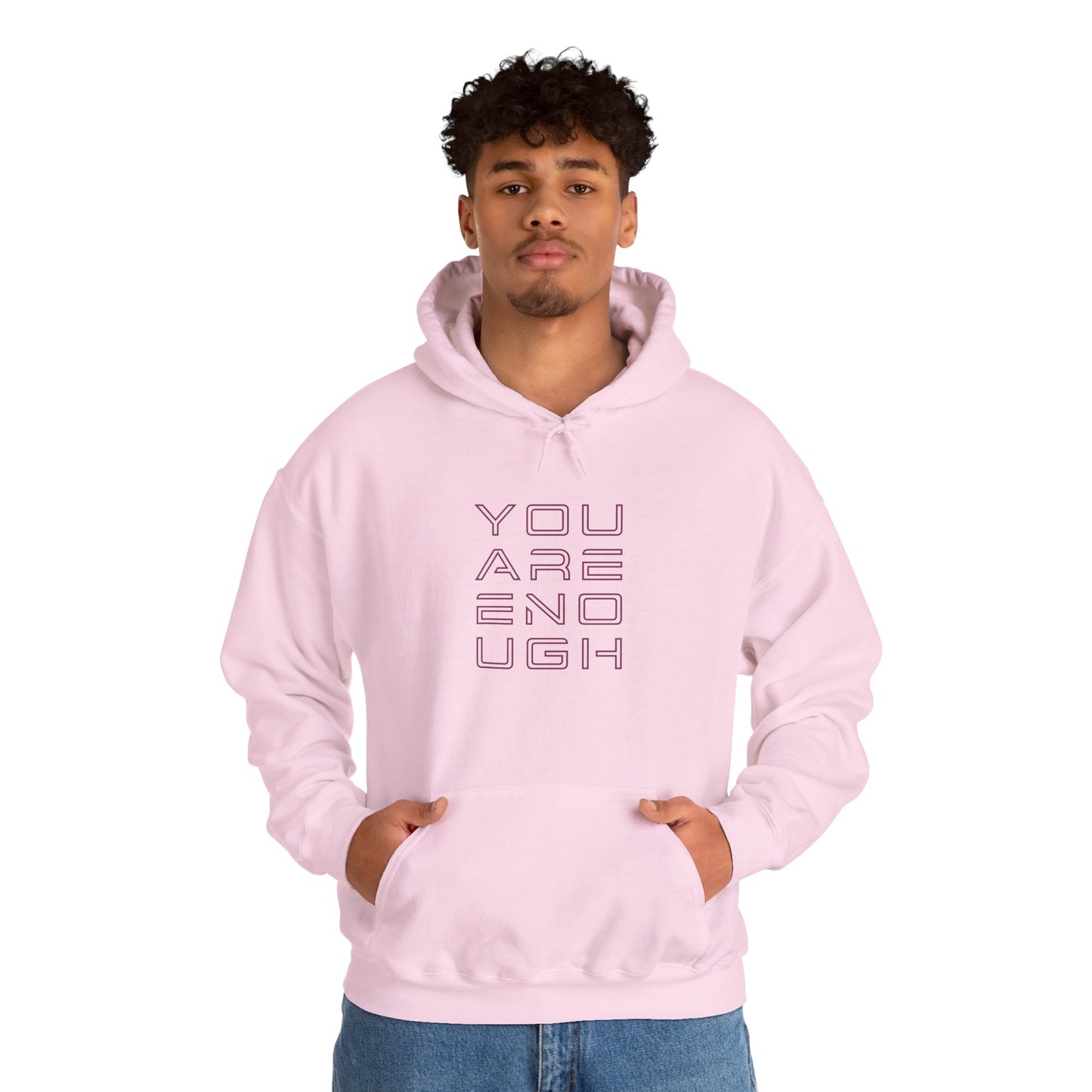 You Are Enough Hoodie – Floral Inspiration