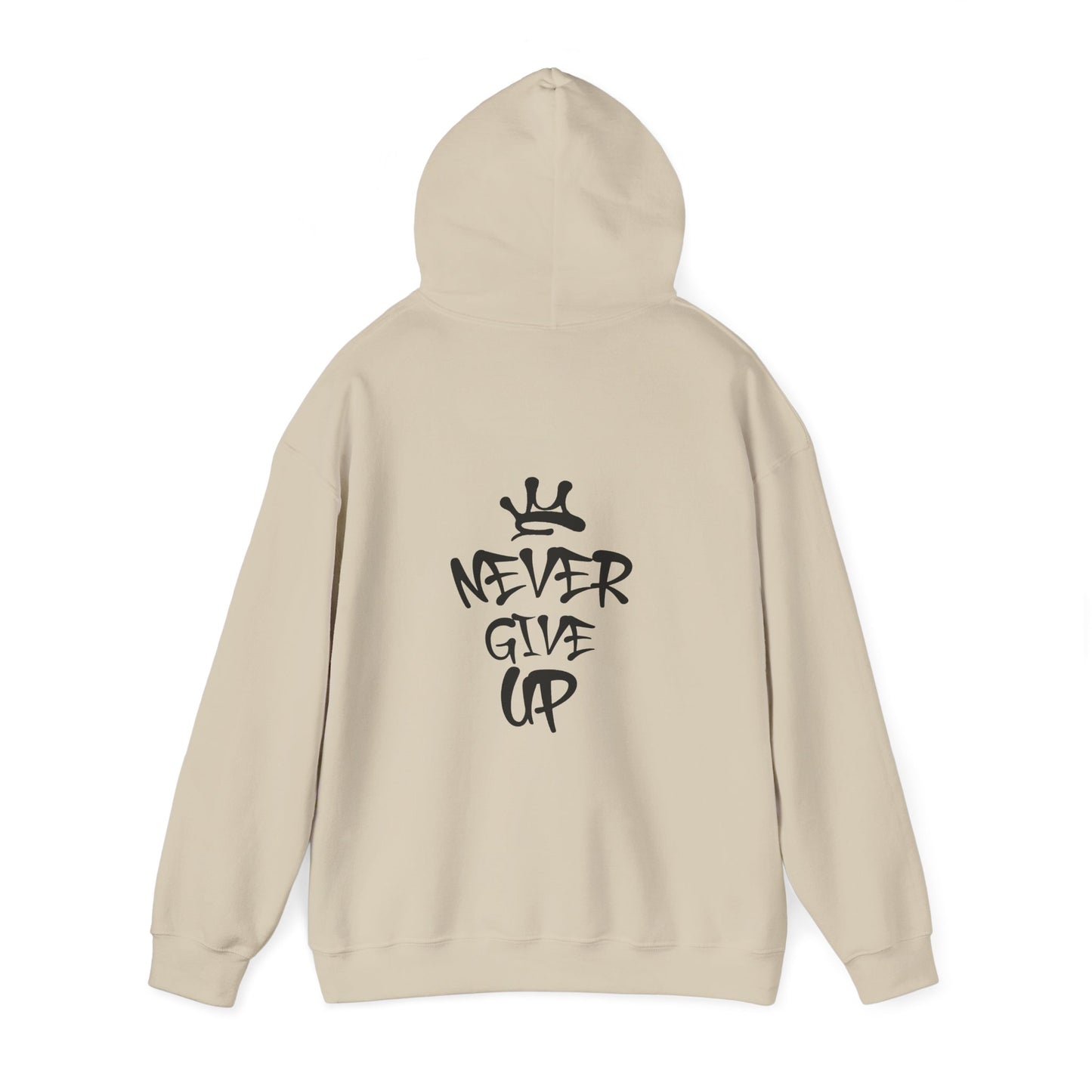 Never Give Up Motivational Hoodie