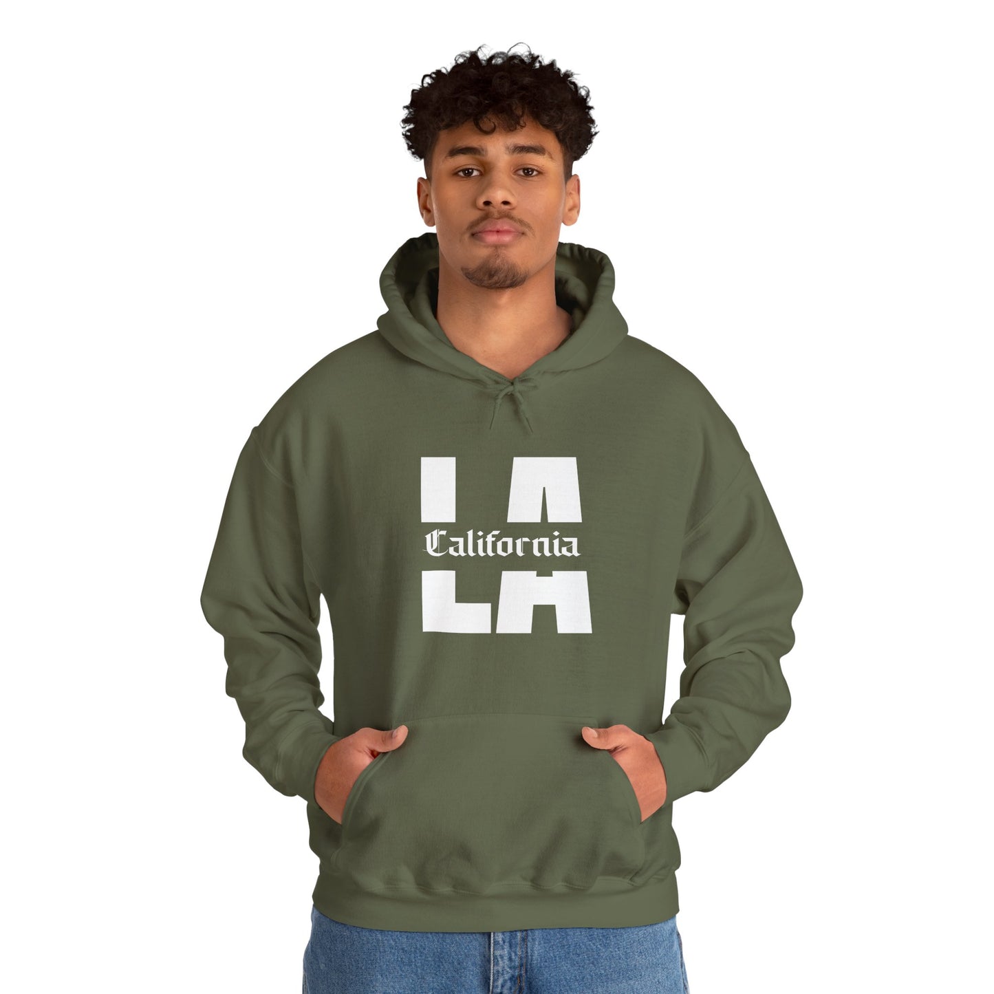 LA California Retro Block Hoodie