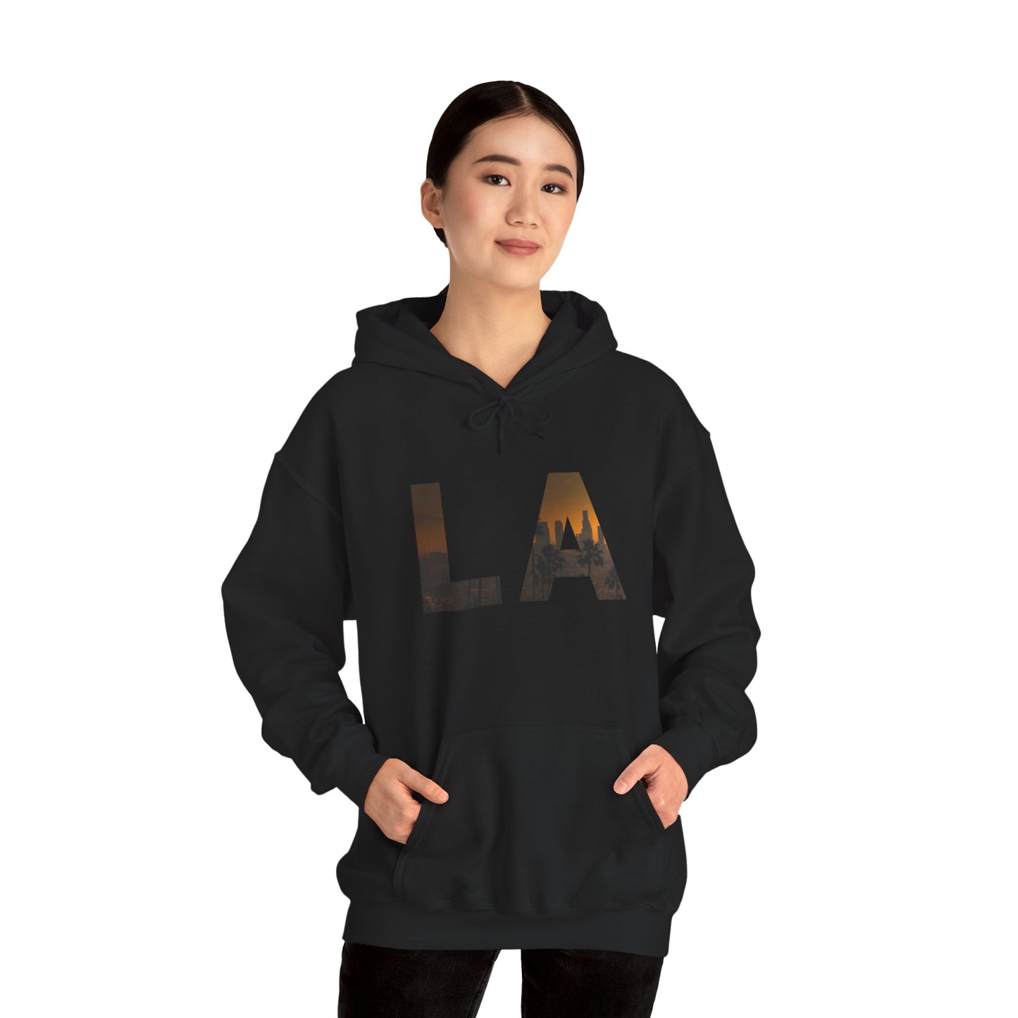 LA Graphic Hoodie – Unisex Streetwear Sweatshirt by Dripp’N Gear, Cozy Everyday Fashion Gift