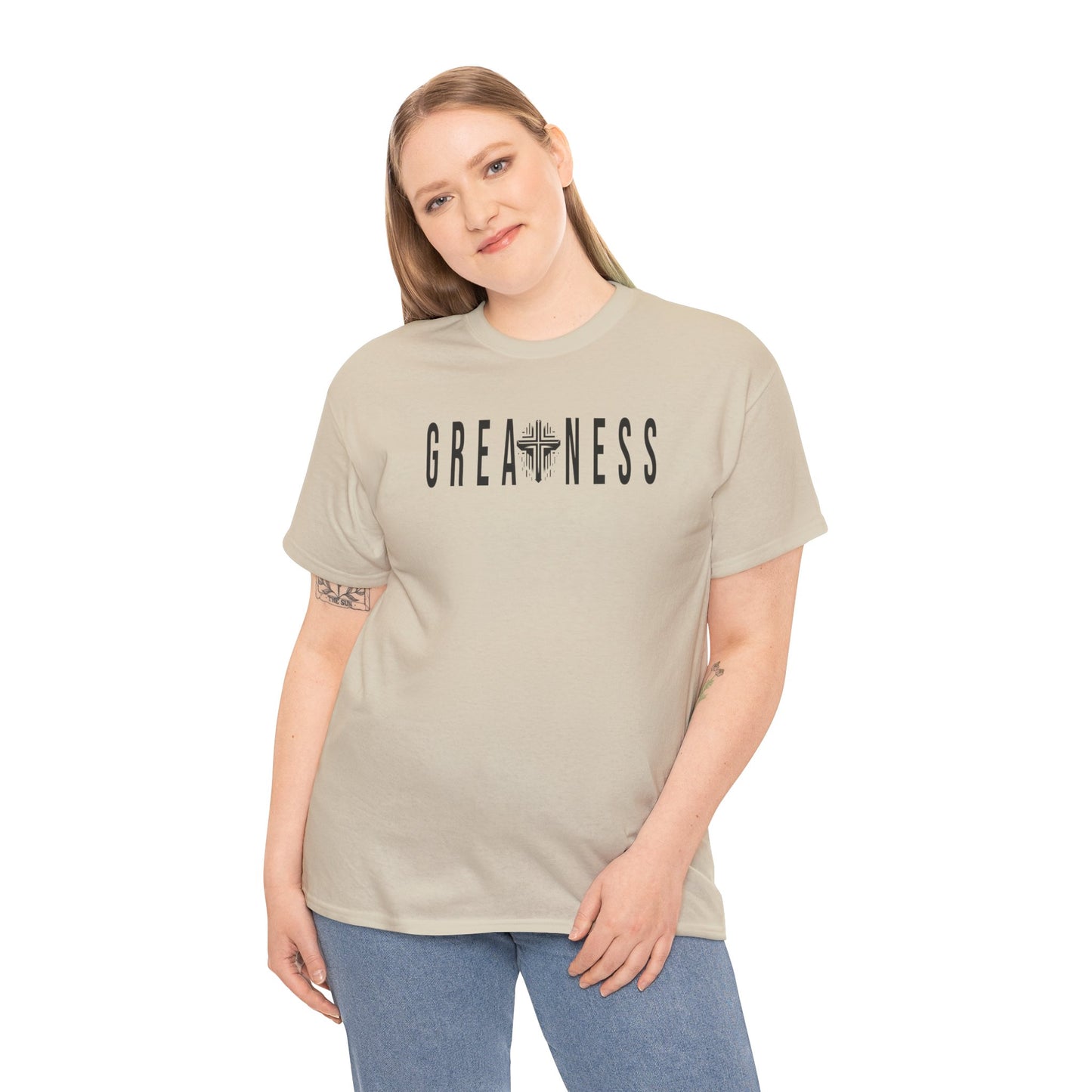 Greatness Inspirational Unisex Tee - Motivational Positive Quote Shirt